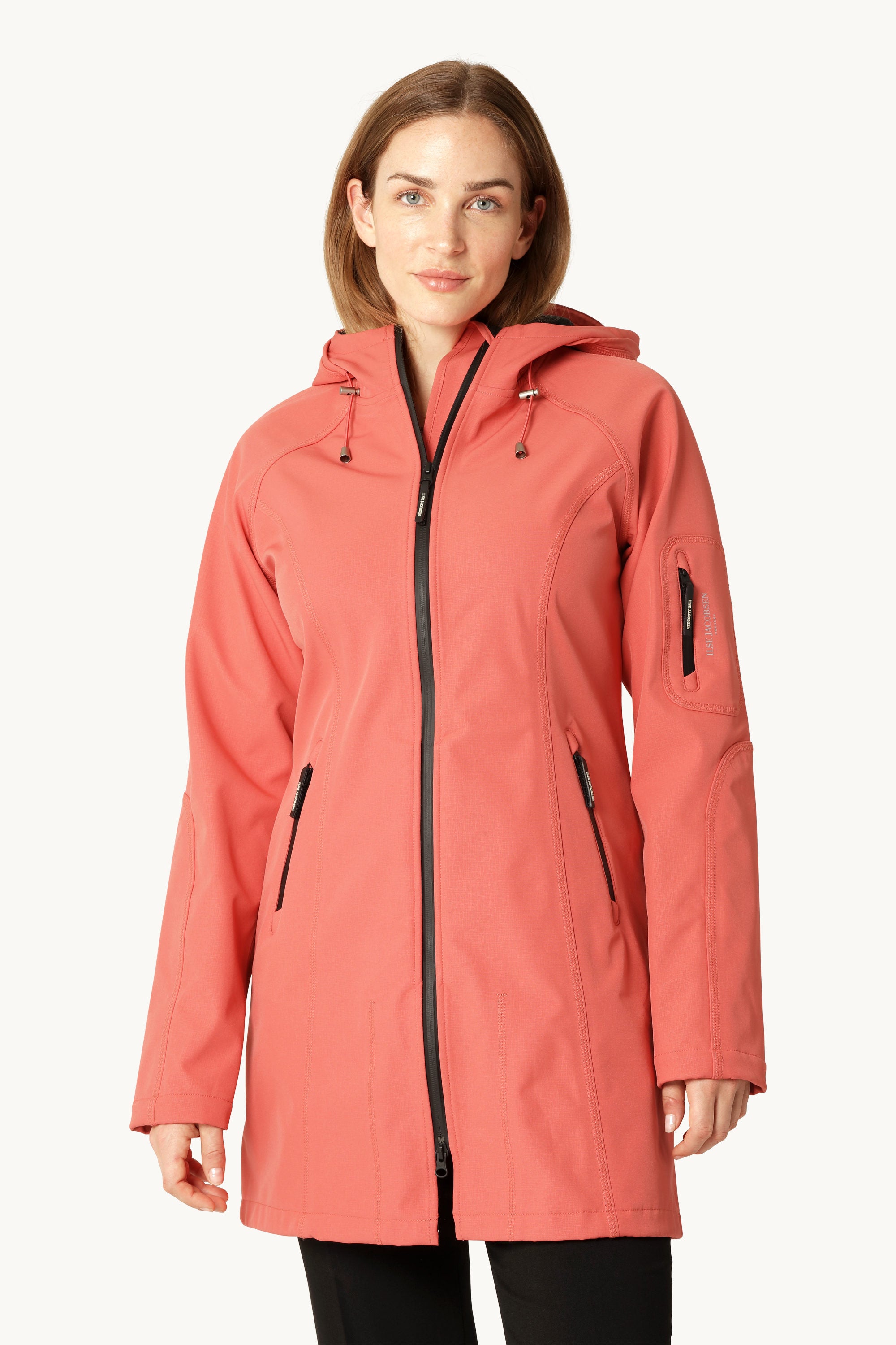 Softshell Regnjakke - Spiced Coral