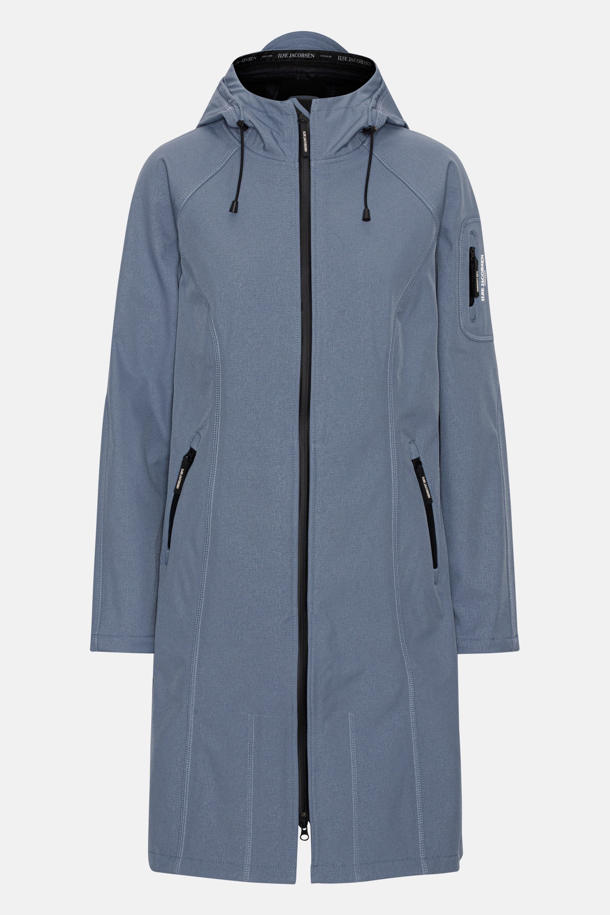 Long Softshell Raincoat - Winter Ocean