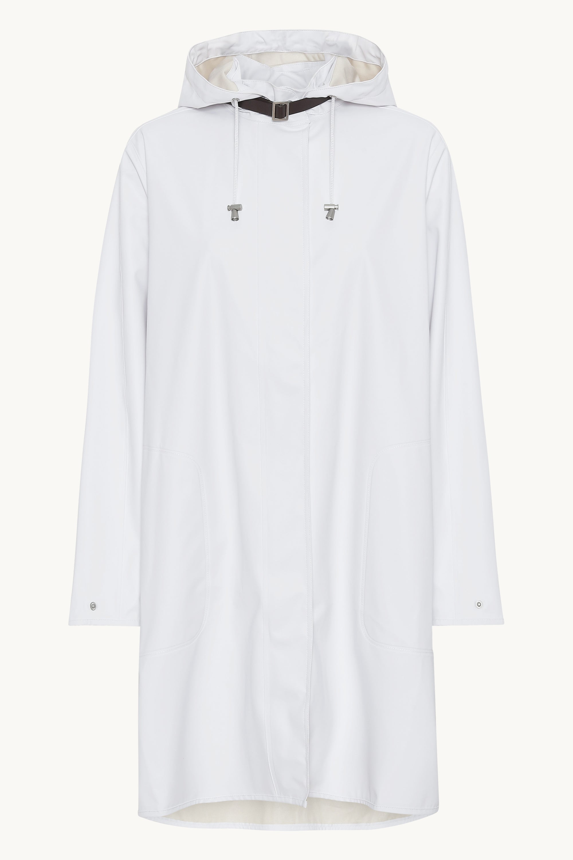 Let Regnfrakke - White