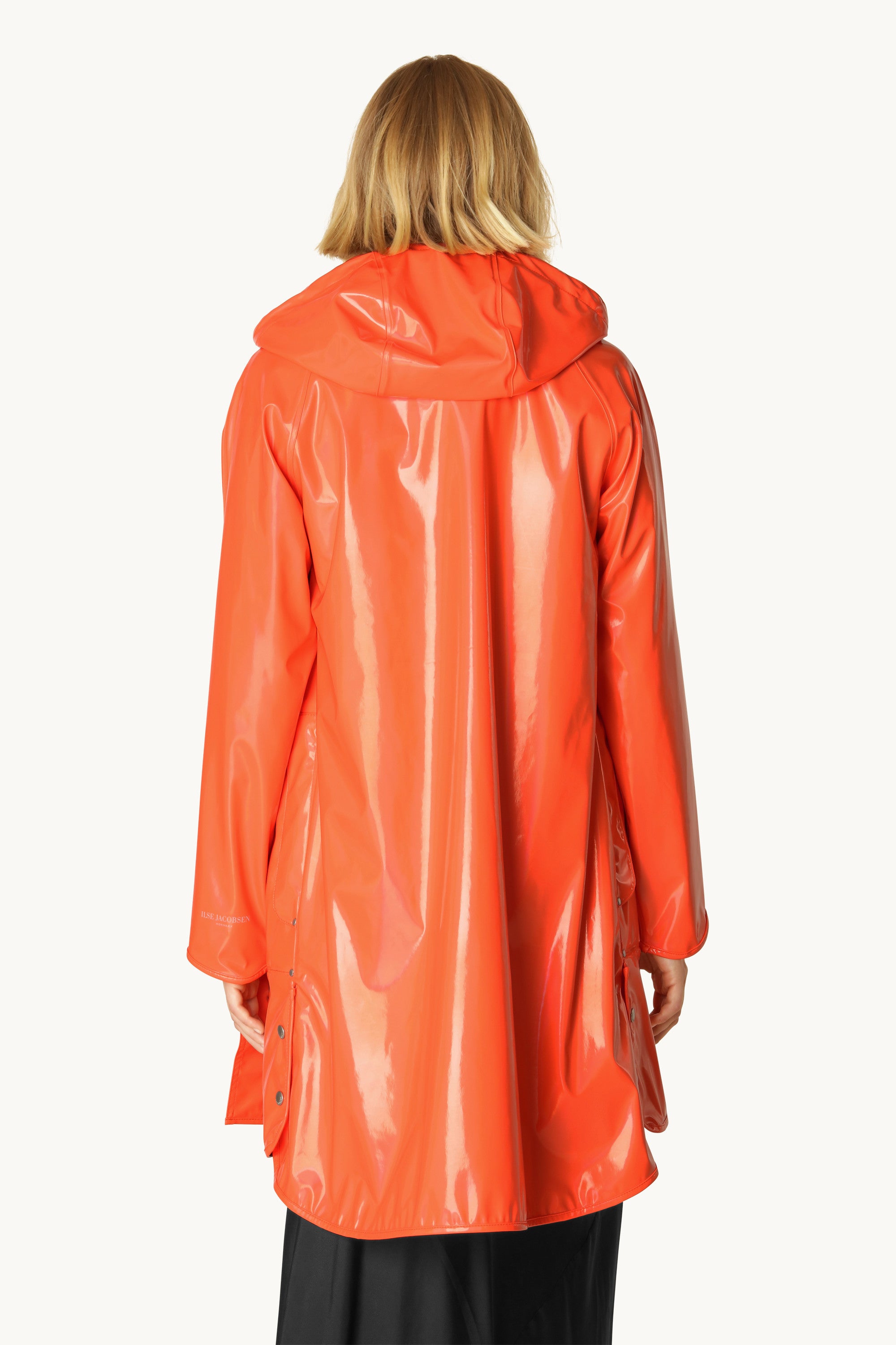 Long Raincoat - Hot Orange
