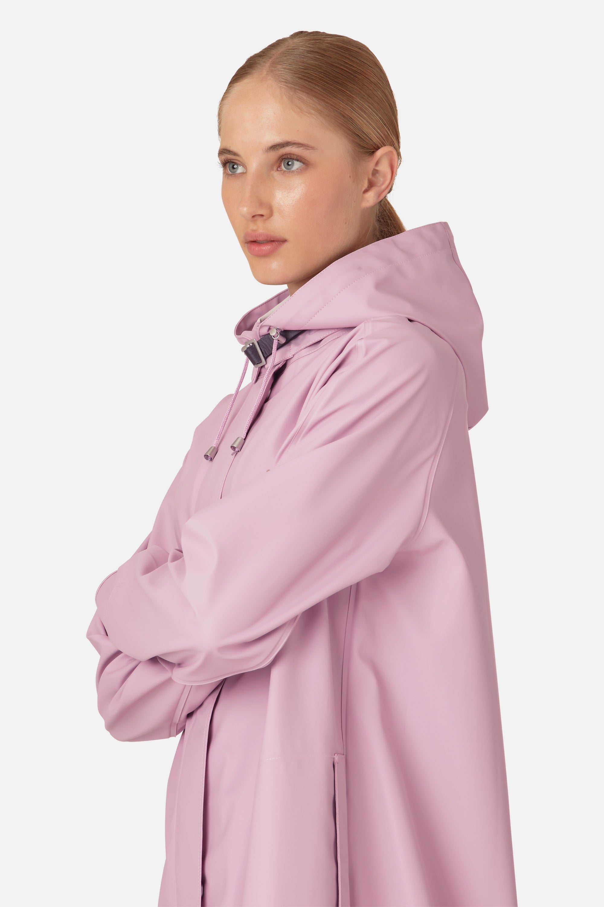 Lang Let Regnfrakke - Bubble