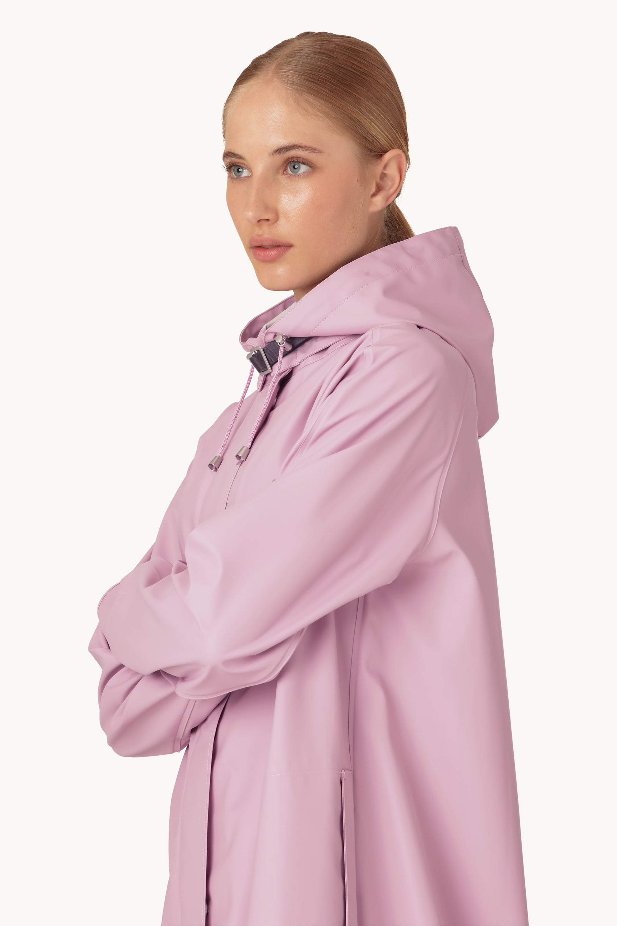 Lang Let Regnfrakke - Bubble