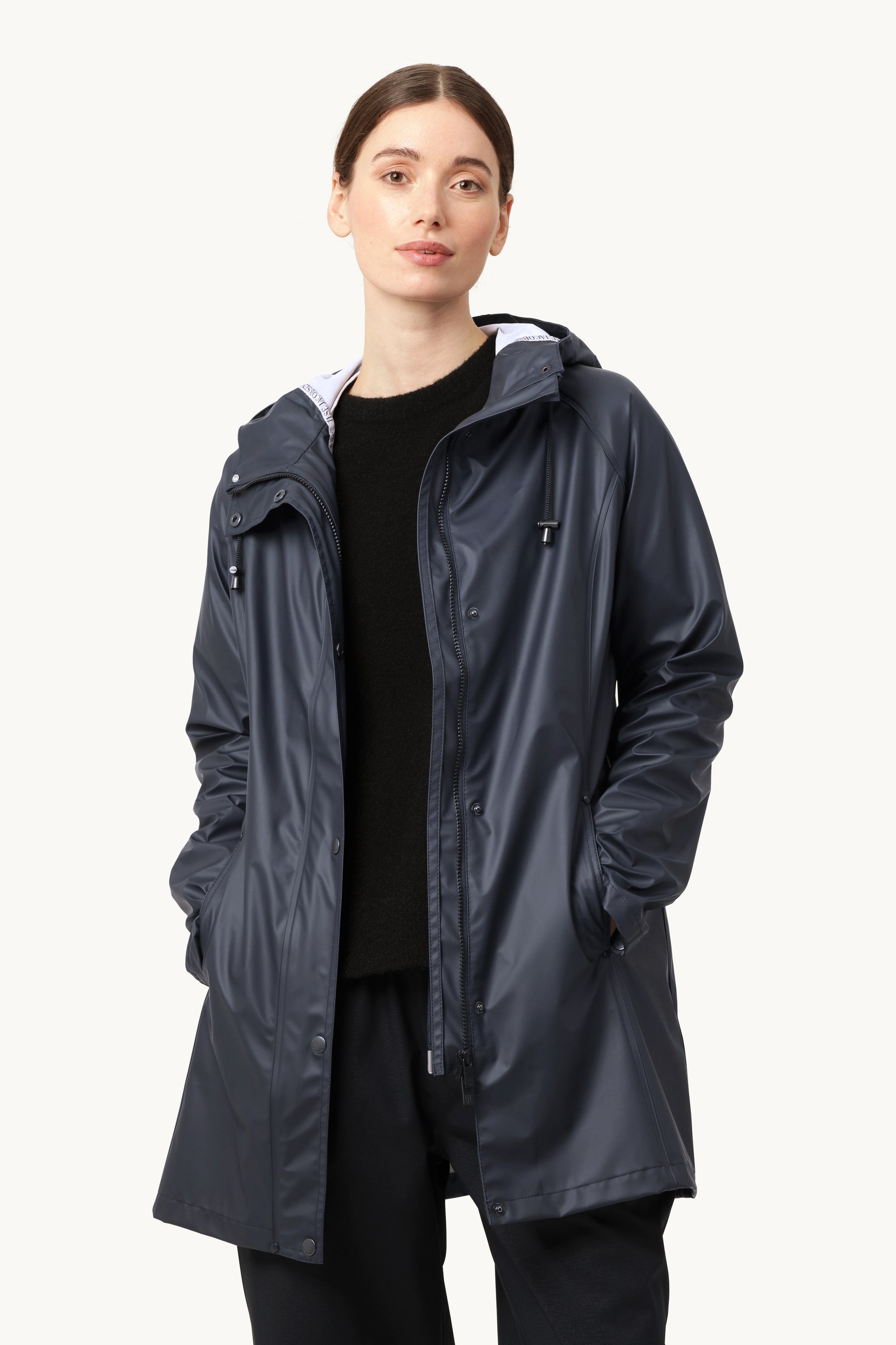 Short Raincoat - Dark Indigo