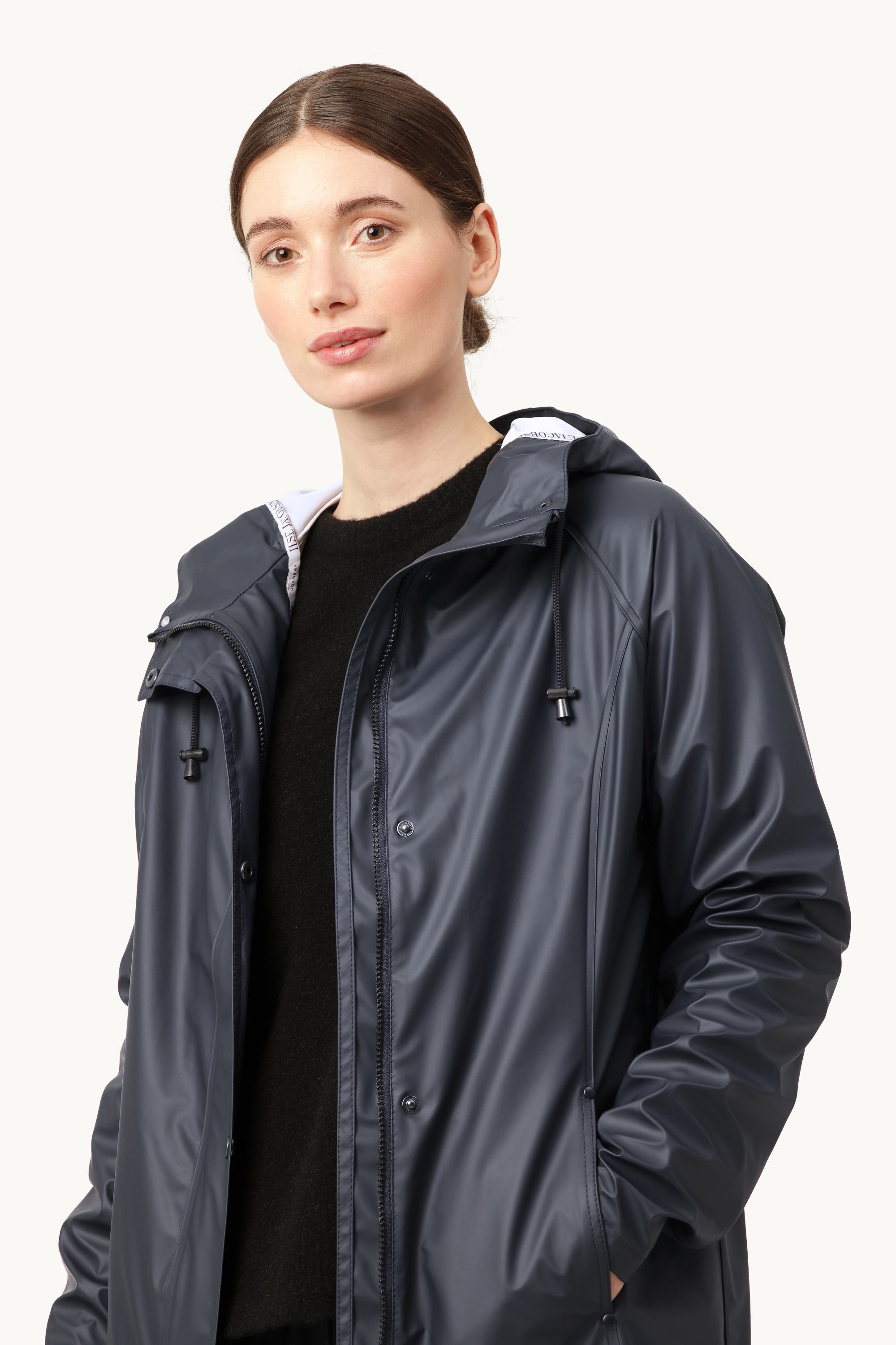 Short Raincoat - Dark Indigo