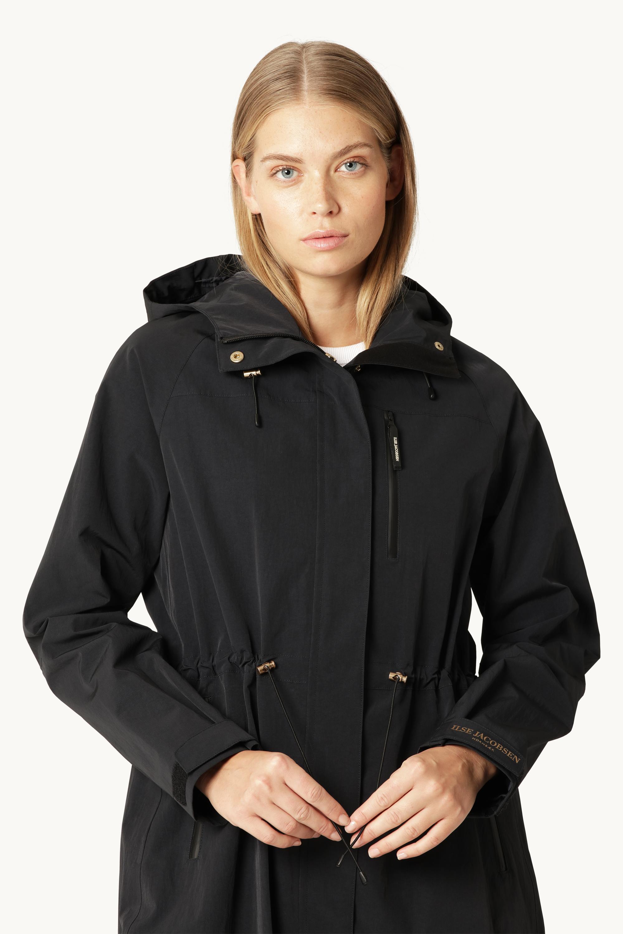 Teknisk Lang Regnfrakke - Dark Indigo