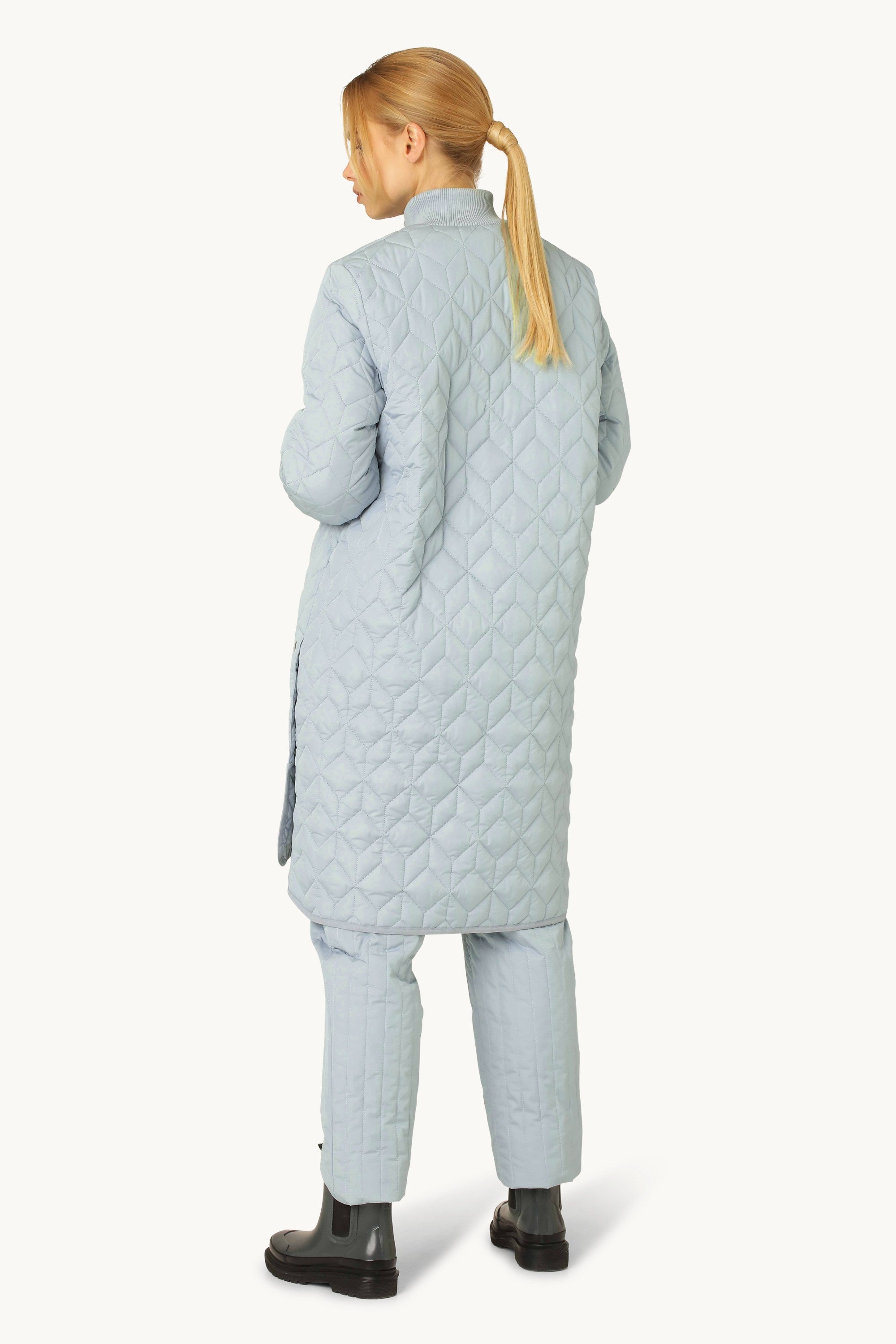 Quilt Coat - Pale Petroleum