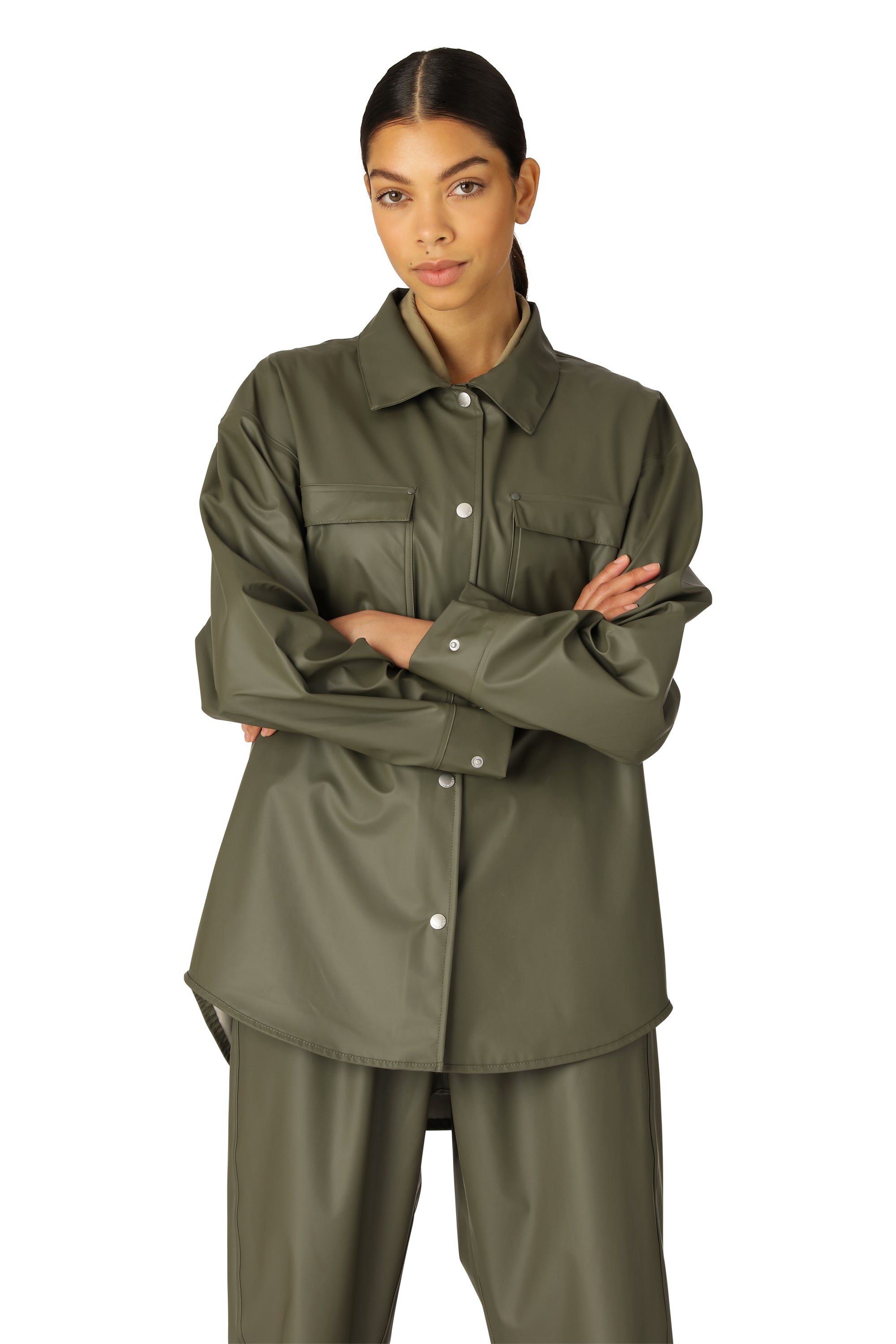 Ilse Jacobsen Hornbæk Rain Rain Jacket Rain jacket 410 Army