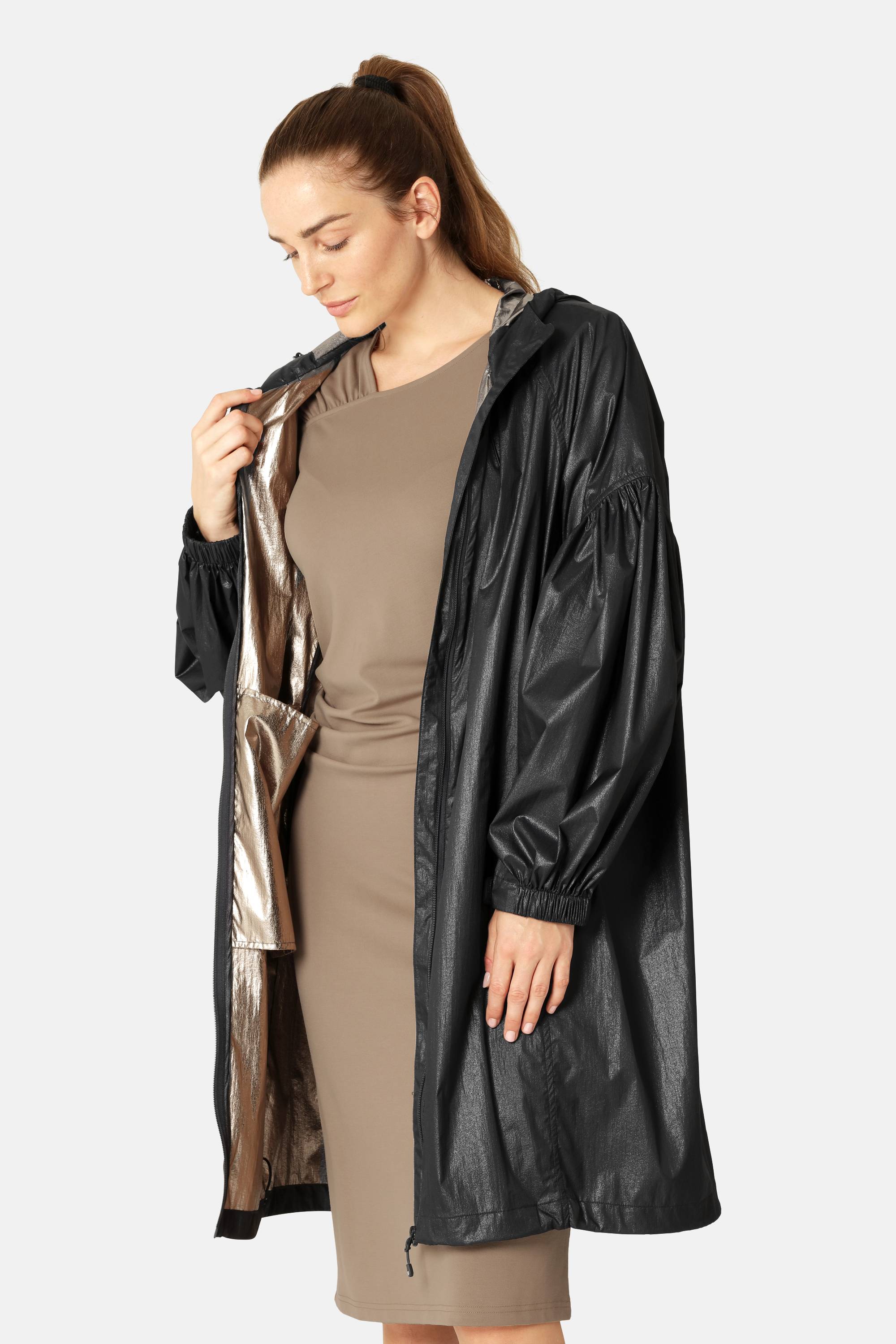 Shimmer Jakke - Dark Indigo Gold