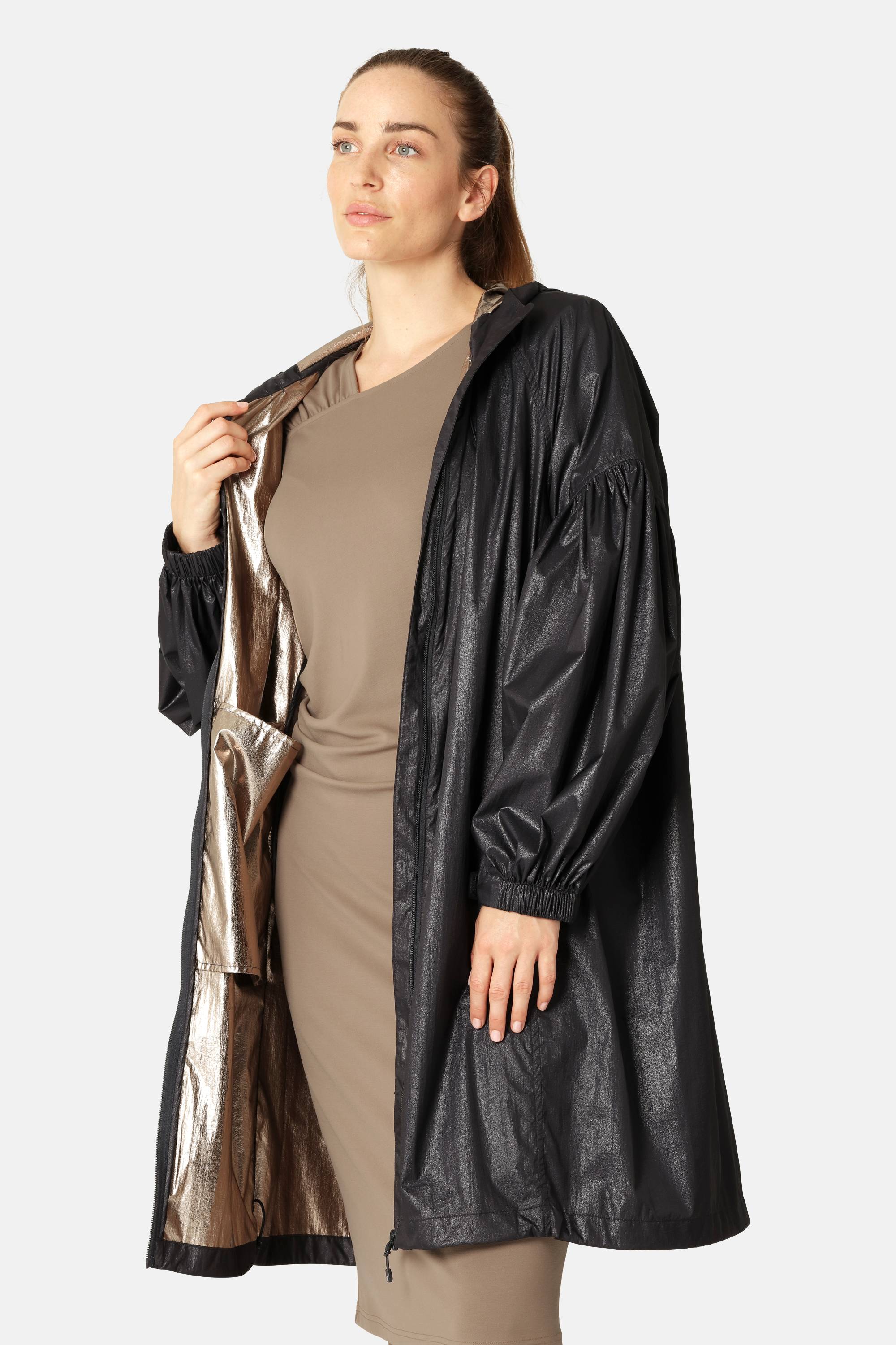 Shimmer Jakke - Dark Indigo Gold