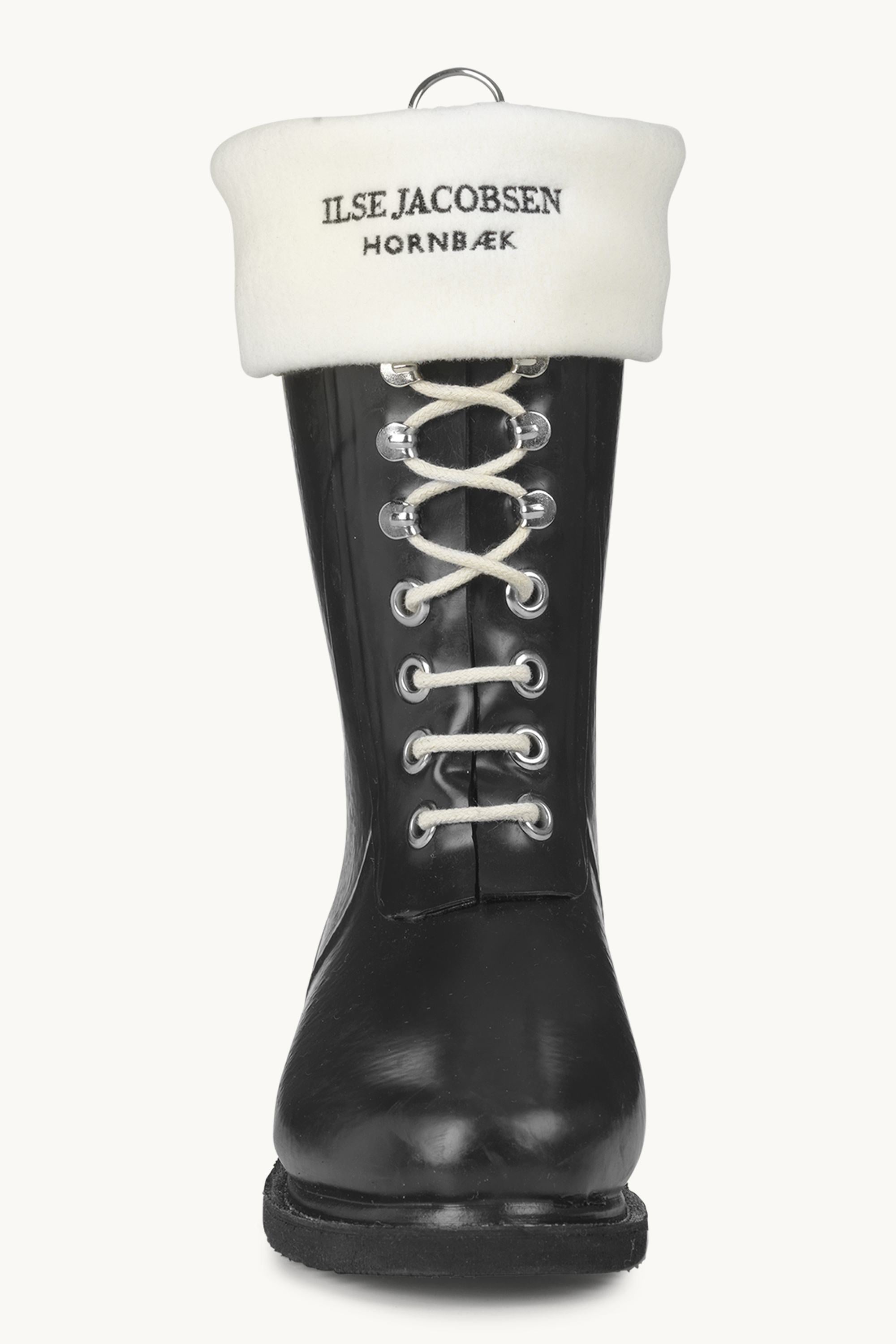 Fleece Sock - Creme Black