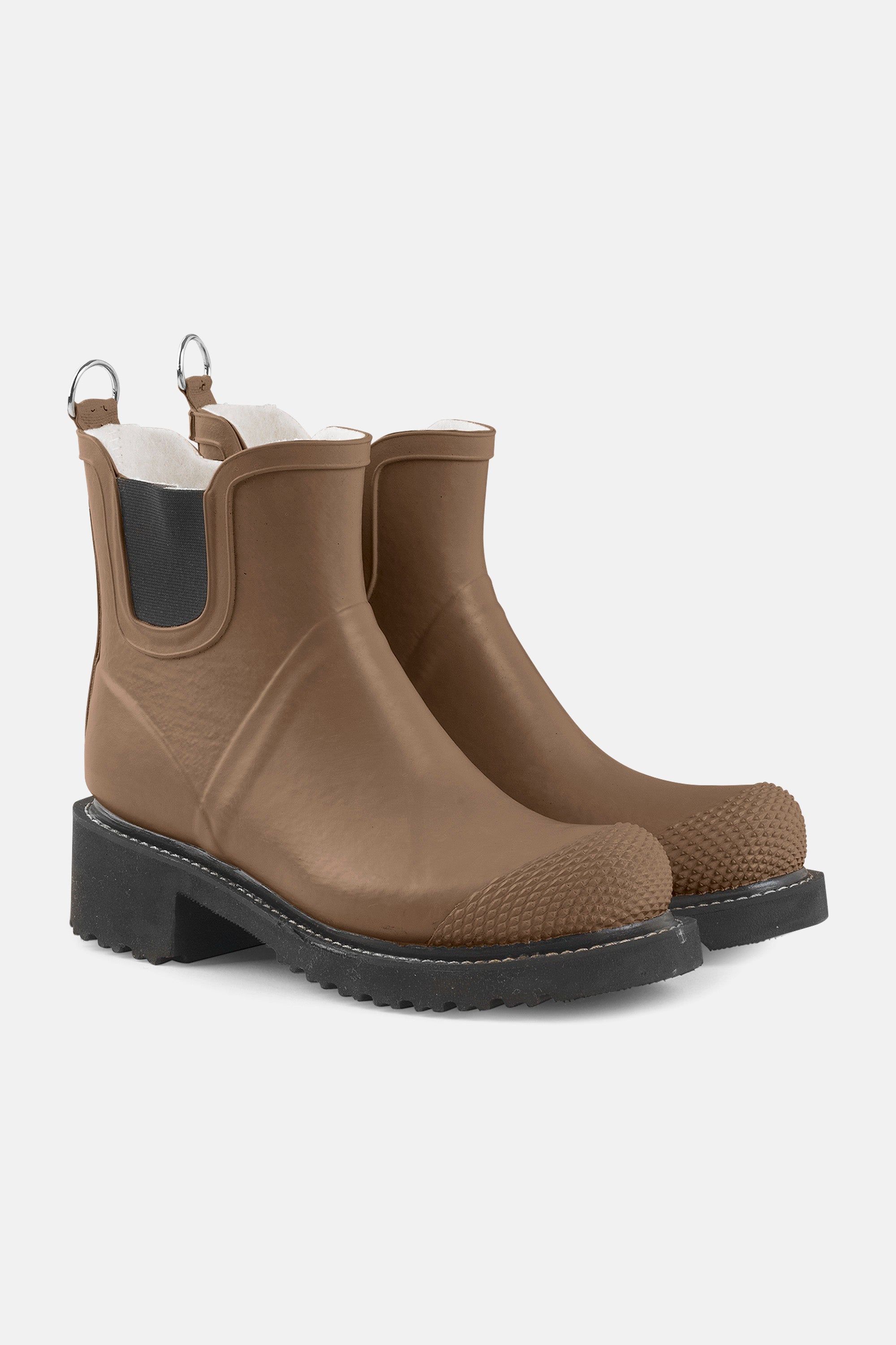 Ilse Jacobsen Hornbæk Footwear Short Rubber Boots With High Heel Rain boots 224 Otter