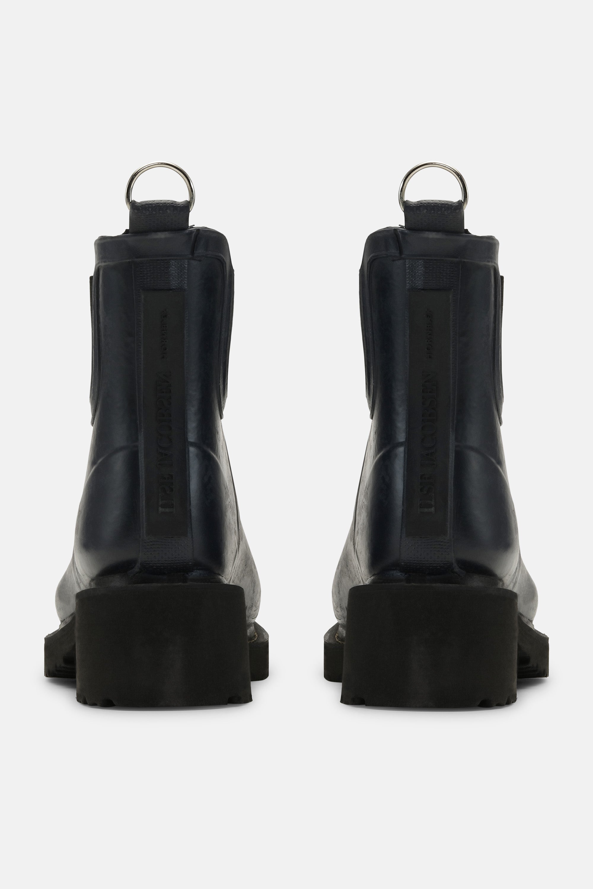 Ilse Jacobsen Hornbæk Footwear Short Rubber Boots With High Heel Rain boots 660 Dark Indigo