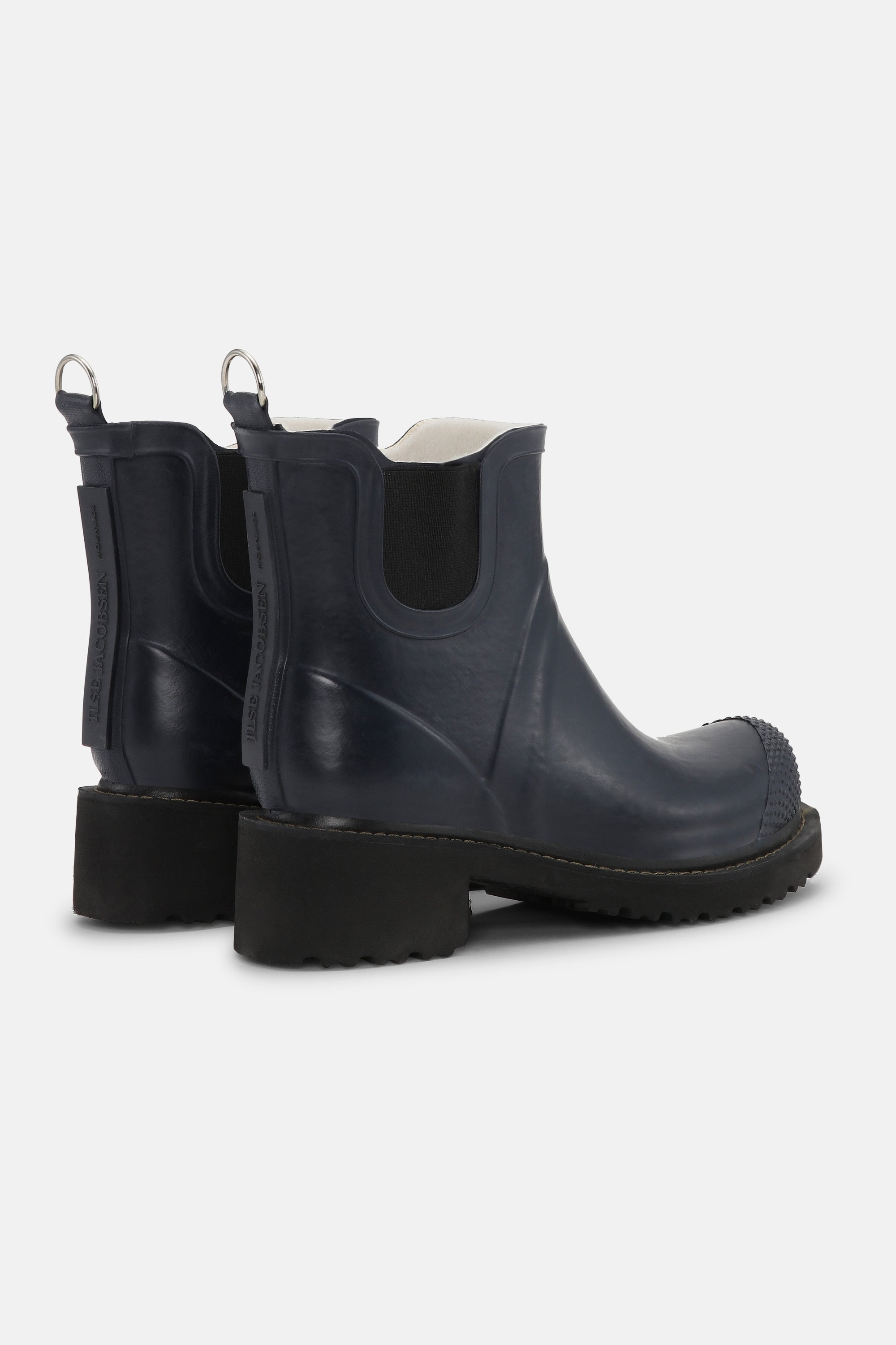 Ilse Jacobsen Hornbæk Footwear Short Rubber Boots With High Heel Rain boots 660 Dark Indigo
