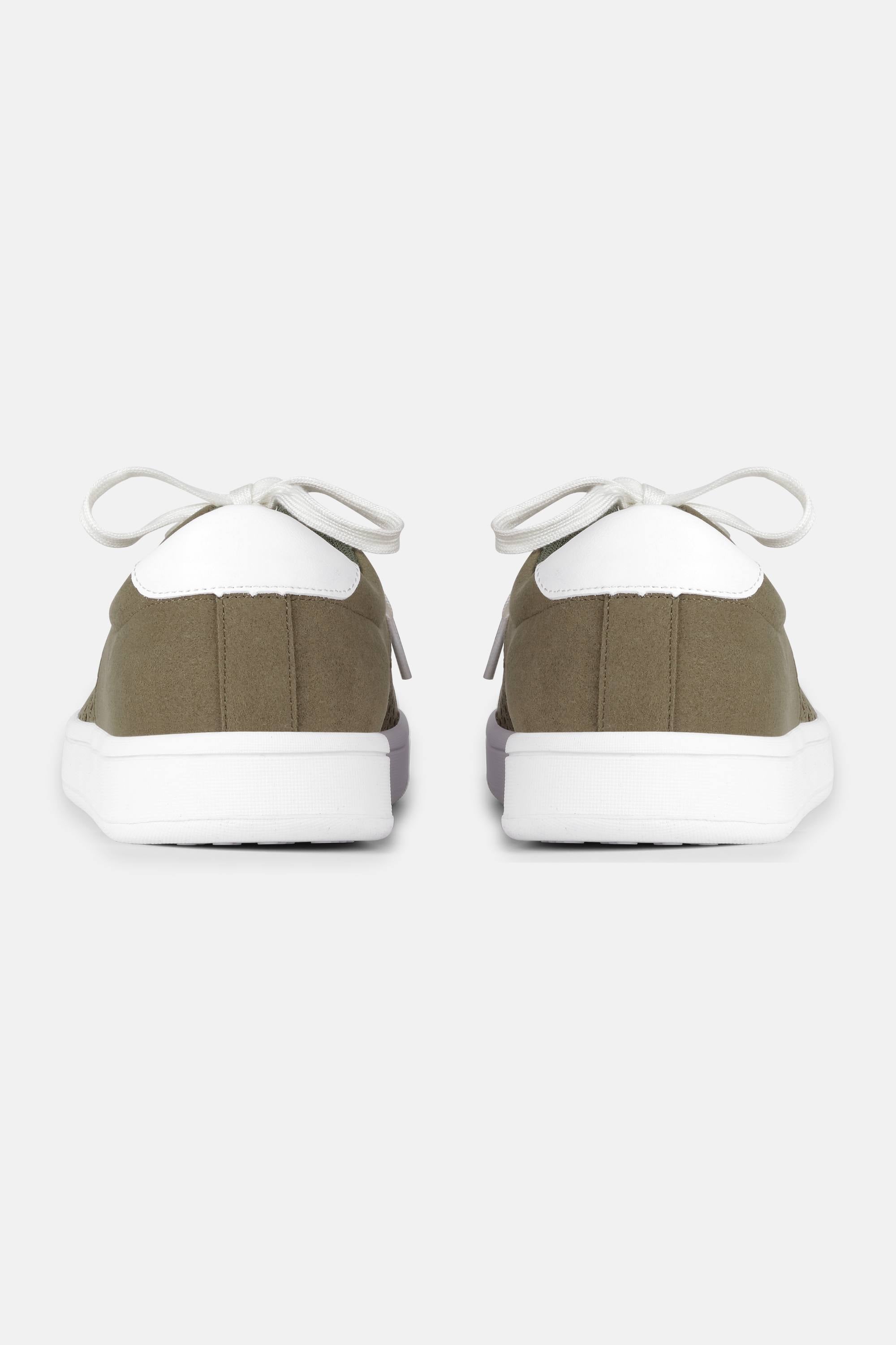 City Sneaker Herre - Deep Olive White