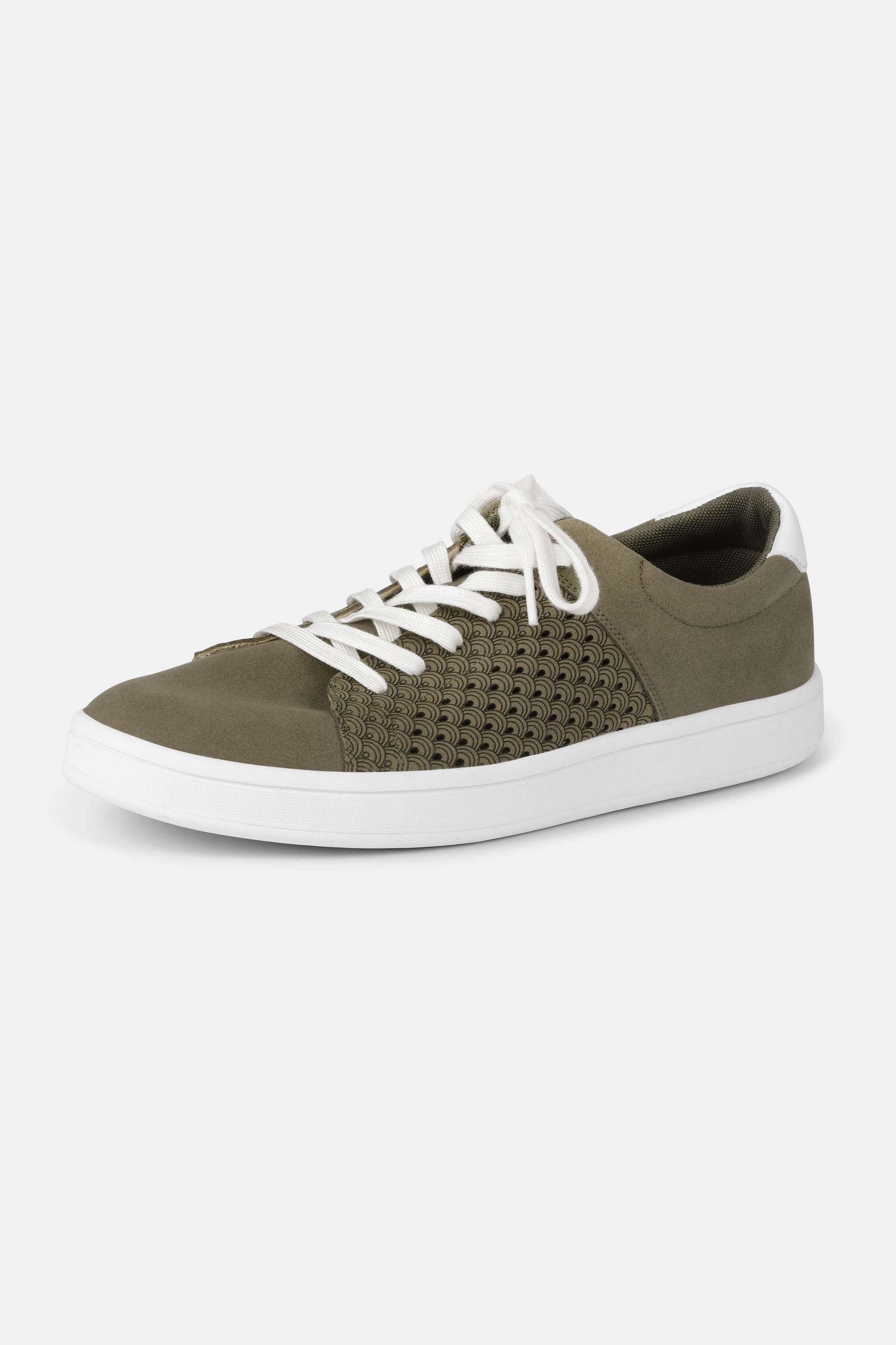 City Sneaker Herre - Deep Olive White