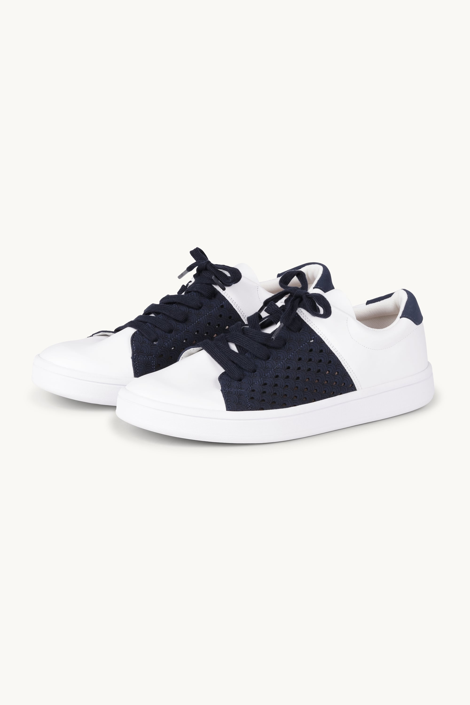 City Sneaker - White Dark Indigo
