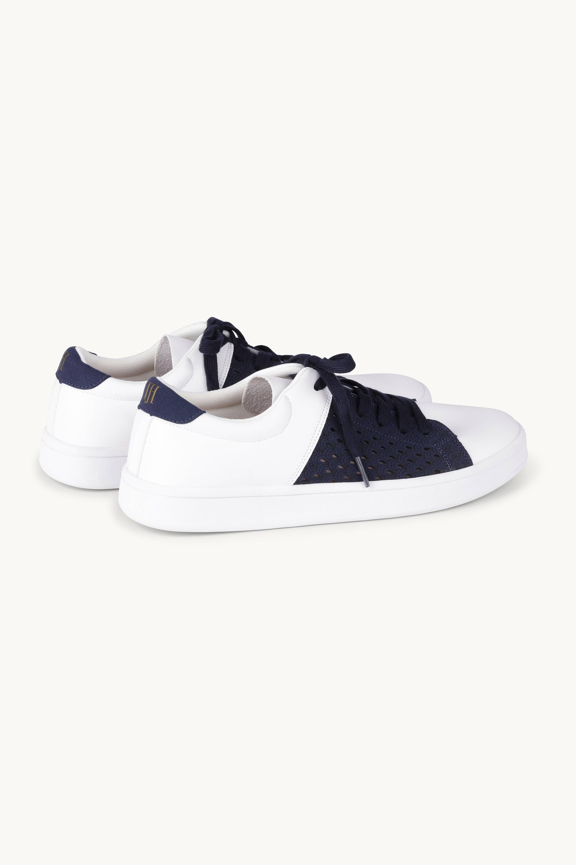 City Sneaker - White Dark Indigo