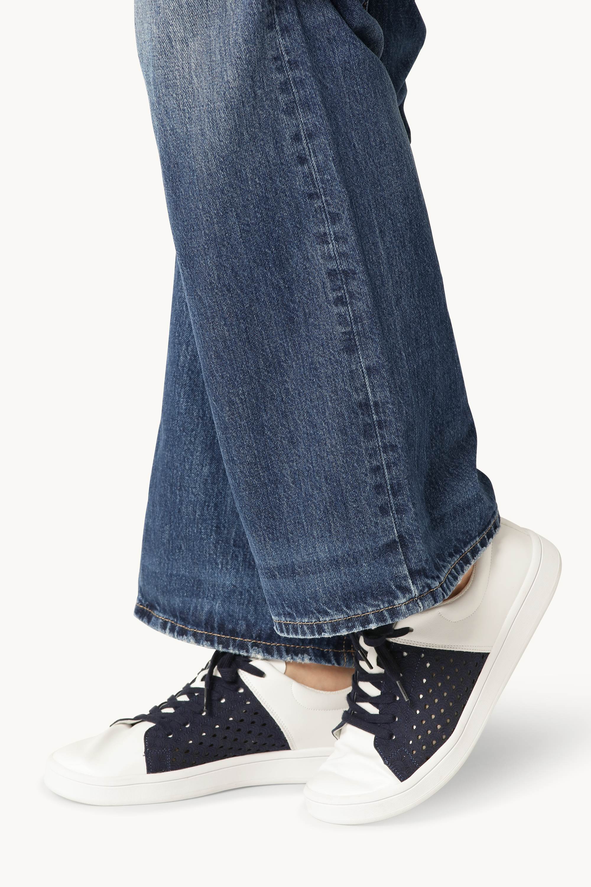 City Sneaker - White Dark Indigo