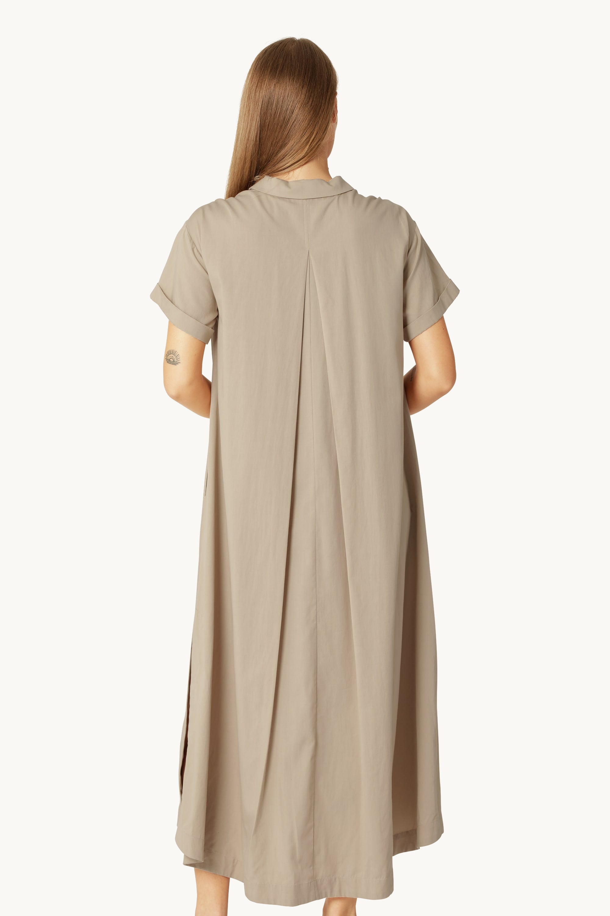 Lang Kjole A-form - White Pepper