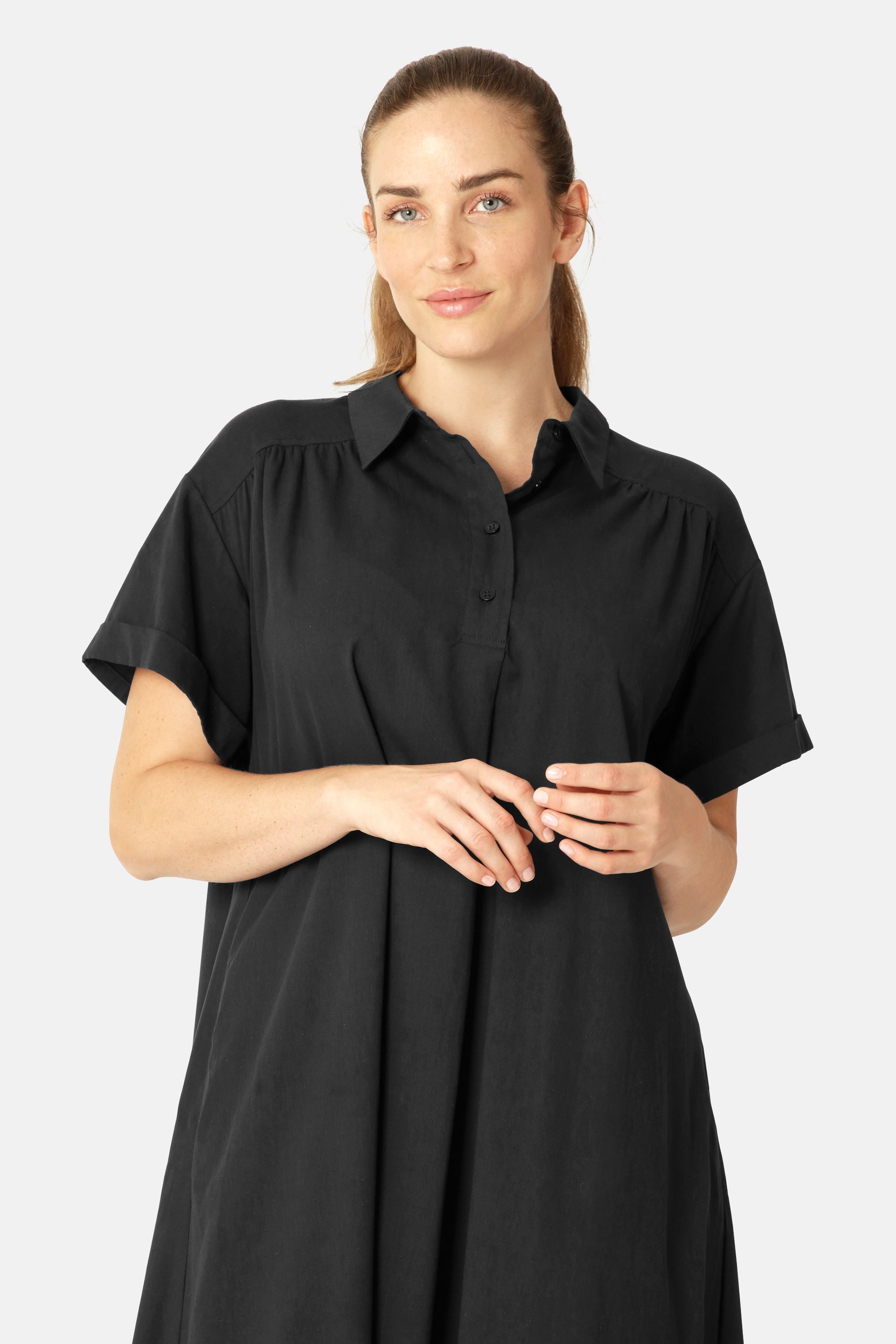 Lang Kjole A-form - Dark Indigo