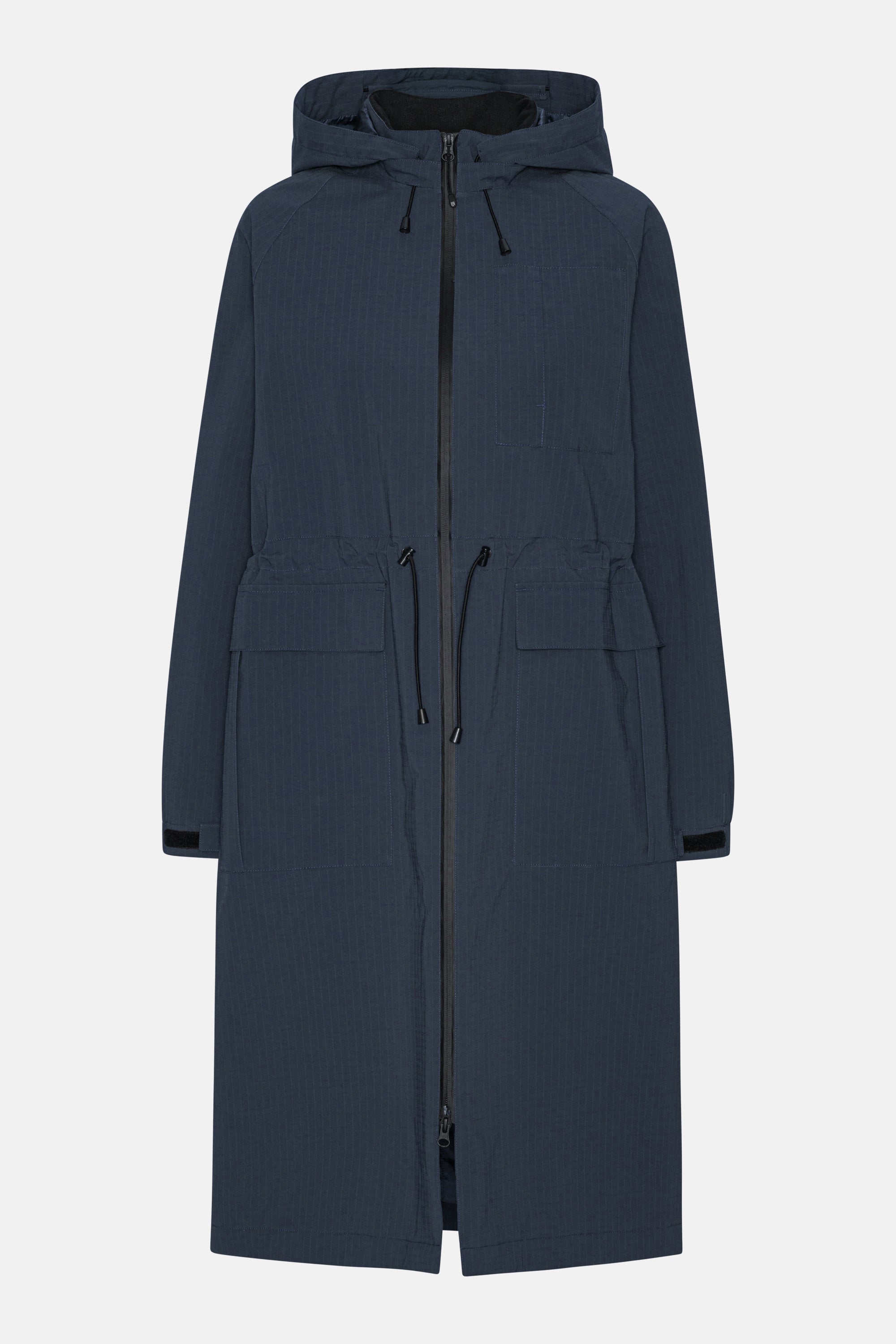 Long Winter Coat - Dark Indigo