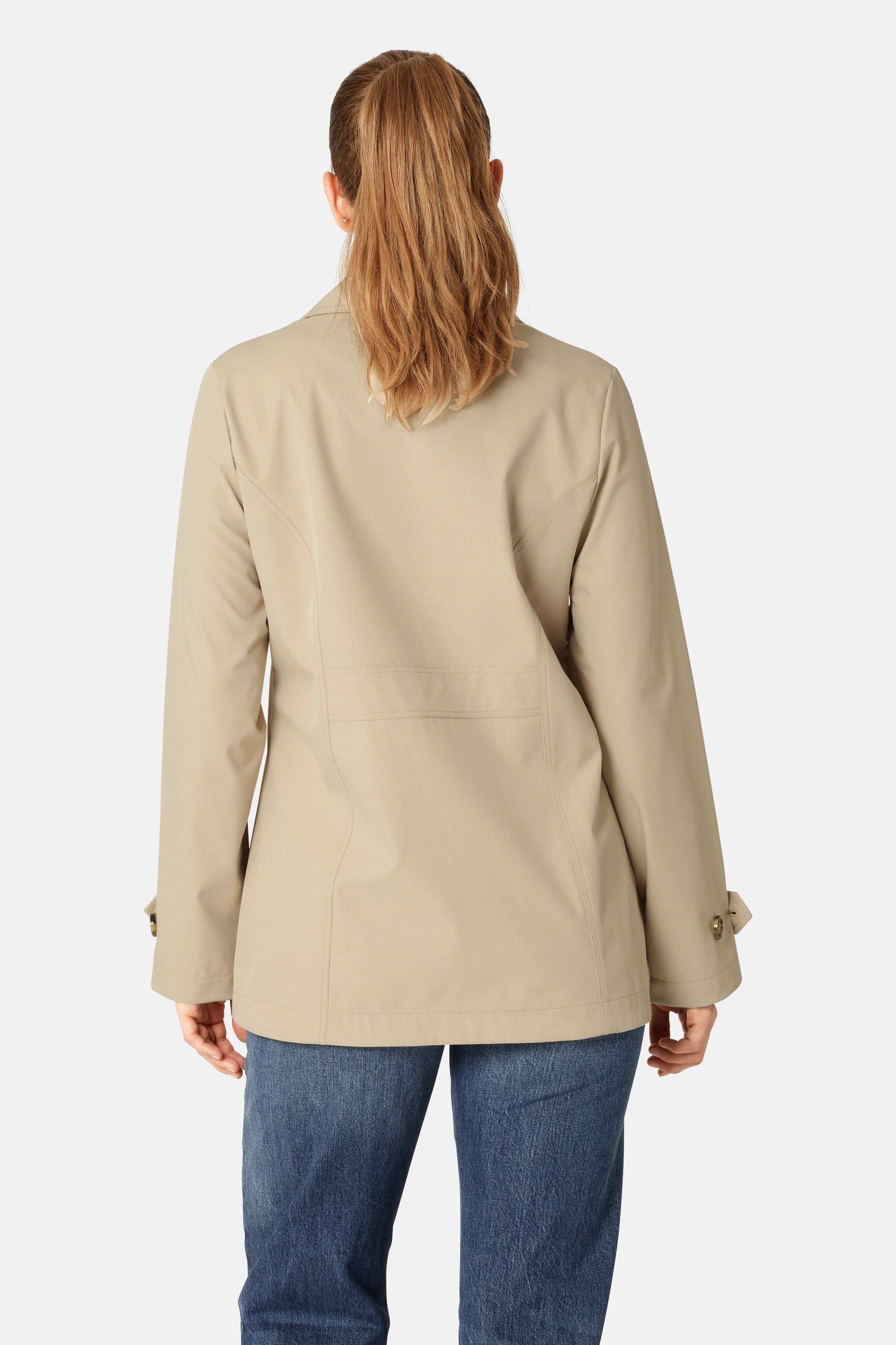 Regn Peacoat - White Pepper