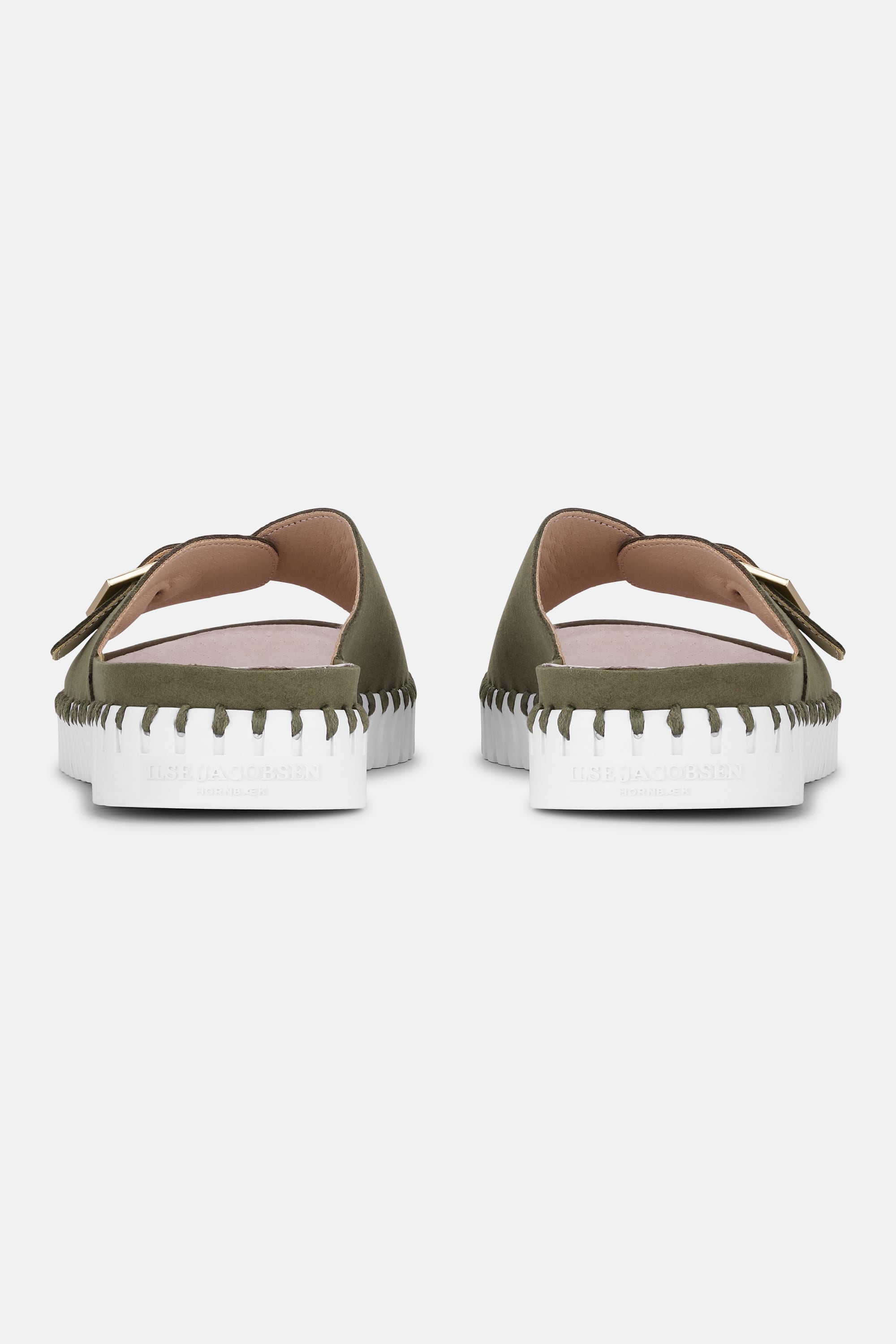 Sandaler Spænde - Deep Olive White