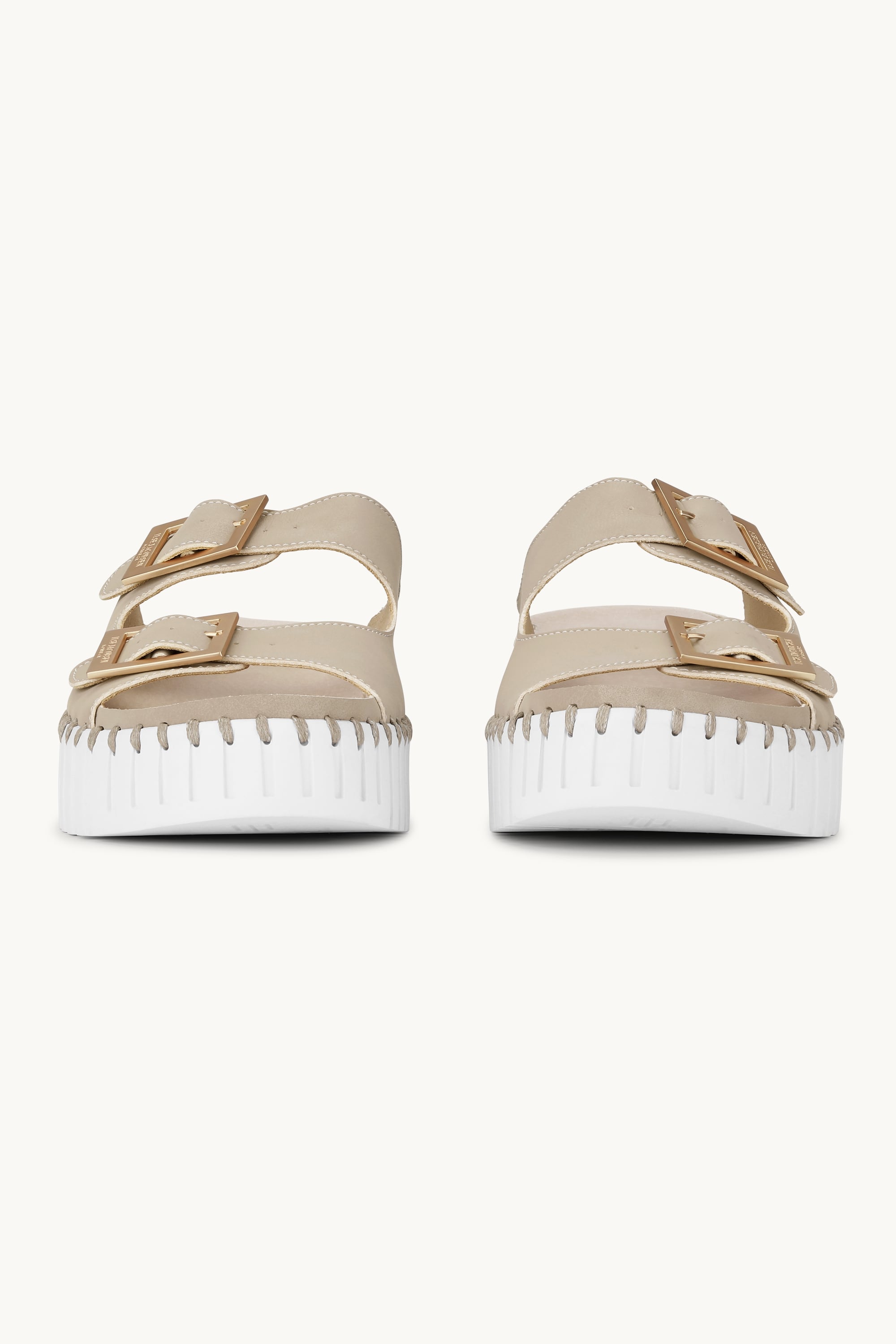 Plateau Sandaler Spænde - Atmosphere White