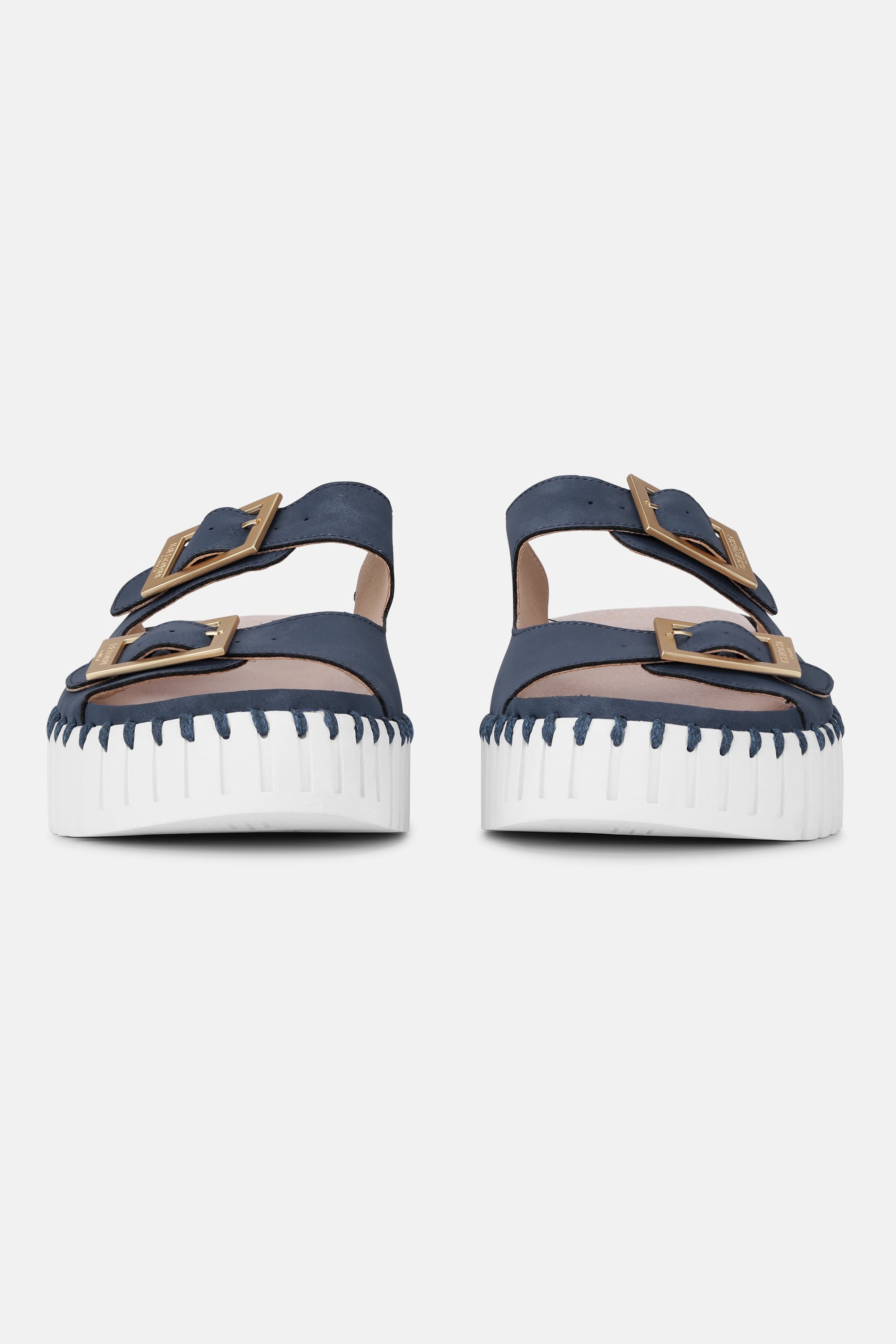 Plateau Sandaler Spænde - Blue Greyness White