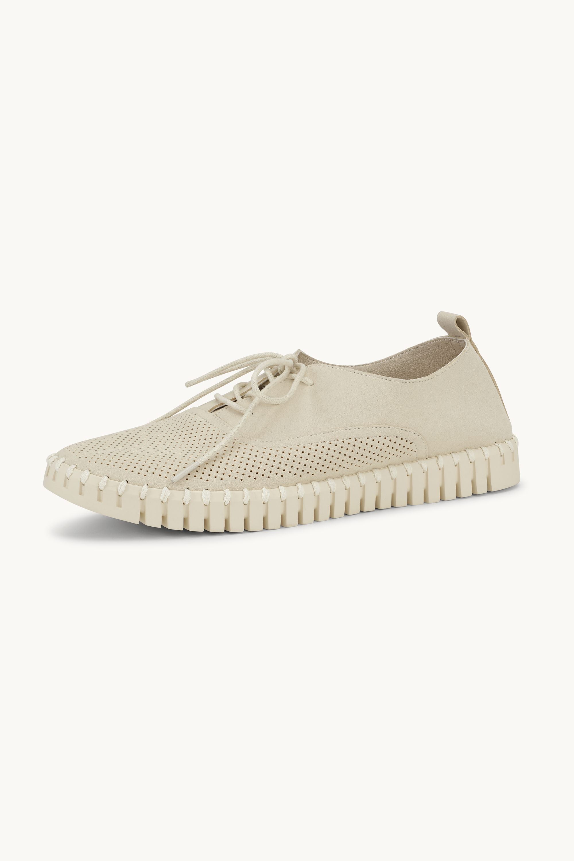 Herresko Med Snørebånd - Kit Pearled Ivory
