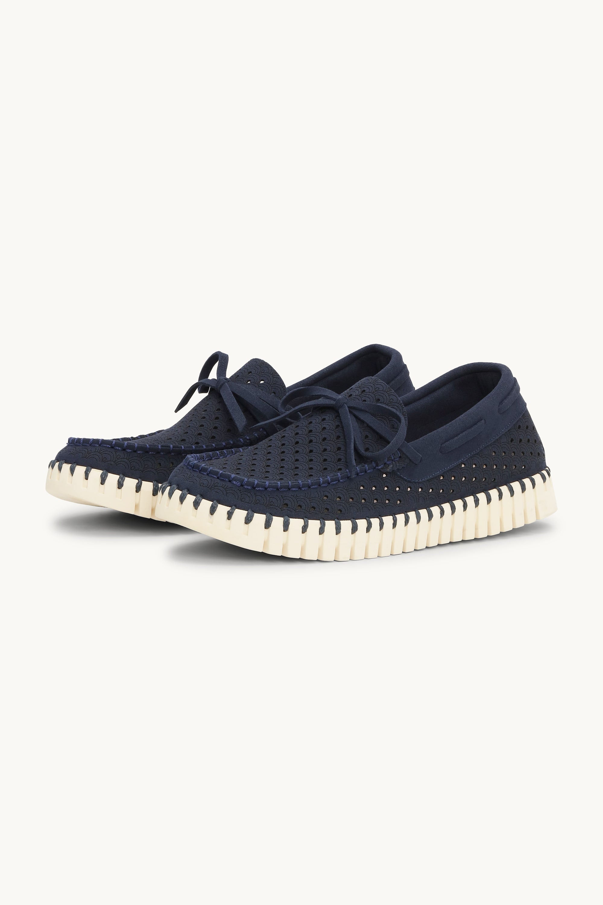 Tulip Sailor Shoe - Dark Indigo Pearled Ivory