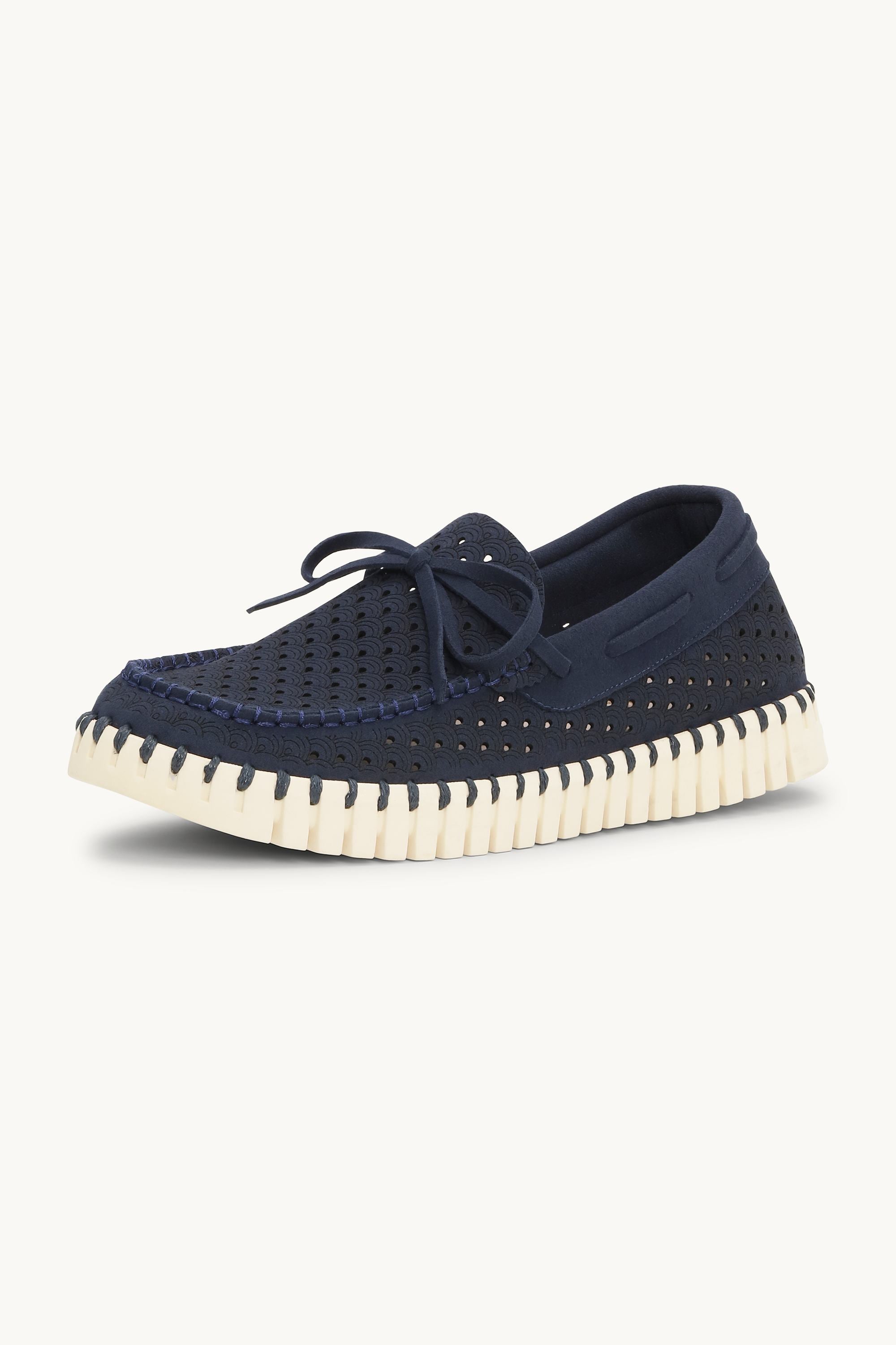 Tulip Sailor Shoe - Dark Indigo Pearled Ivory