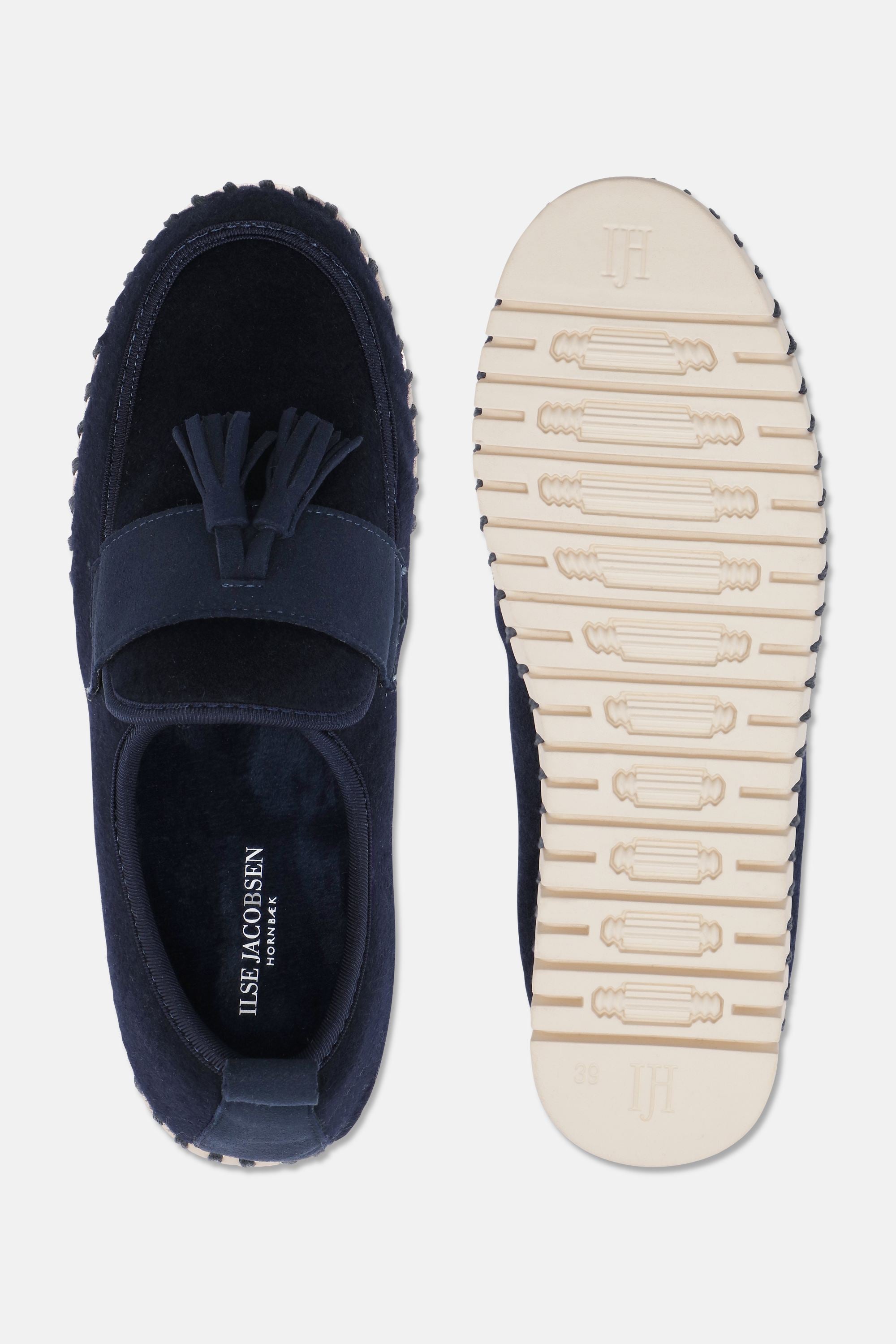 Tulip Wool Loafer - Dark Indigo Pearled Ivory