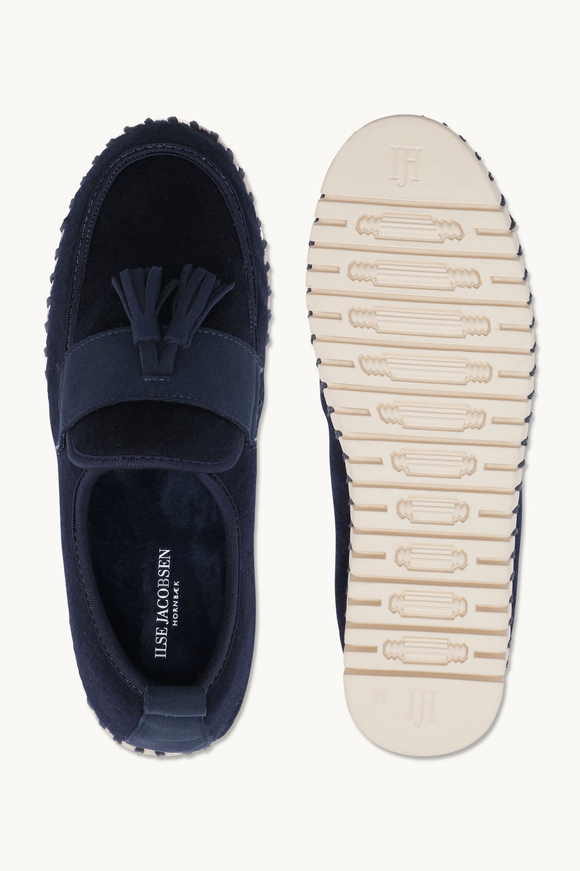 Tulip Wool Loafer - Dark Indigo Pearled Ivory