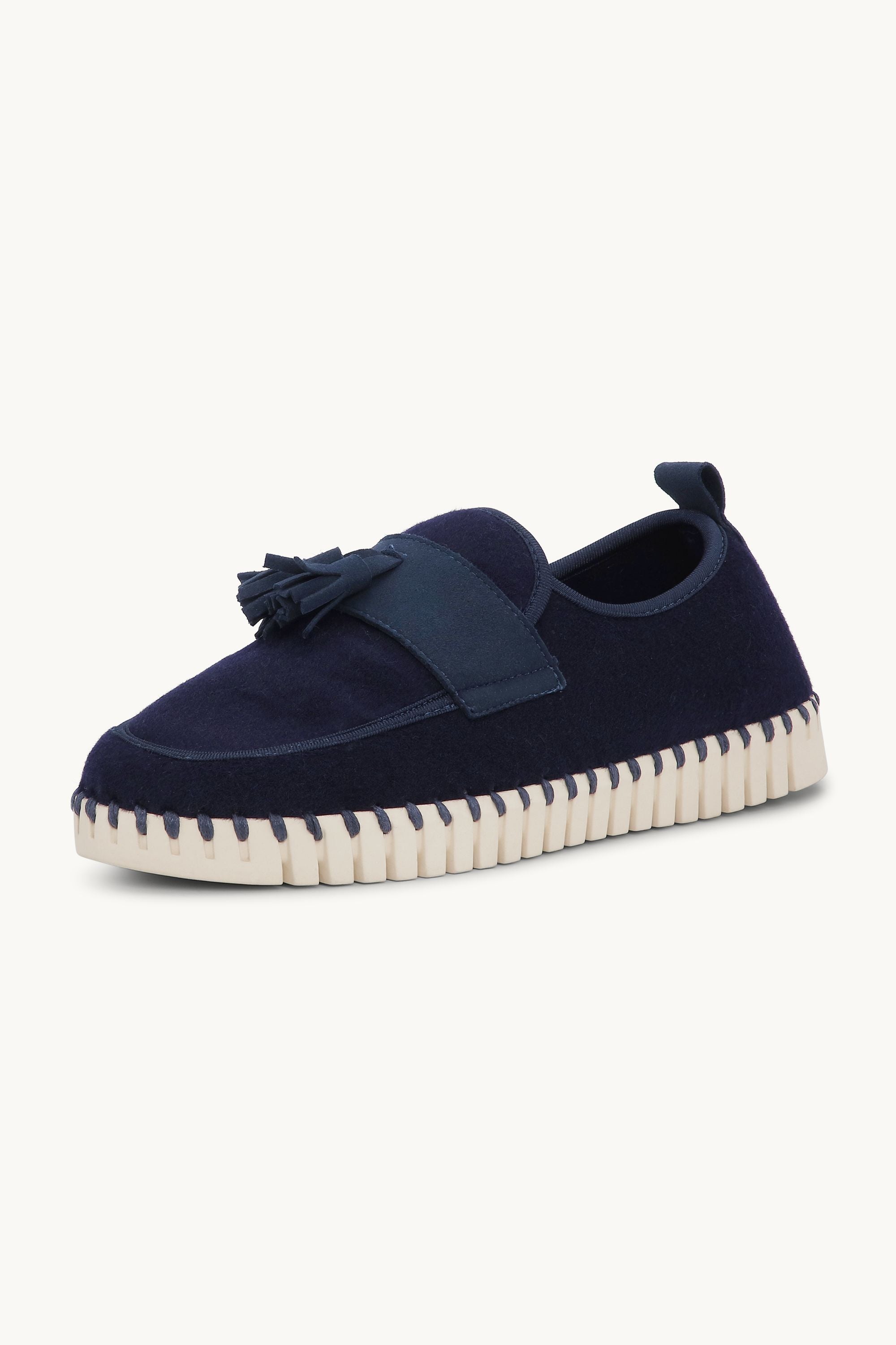 Tulip Wool Loafer - Dark Indigo Pearled Ivory