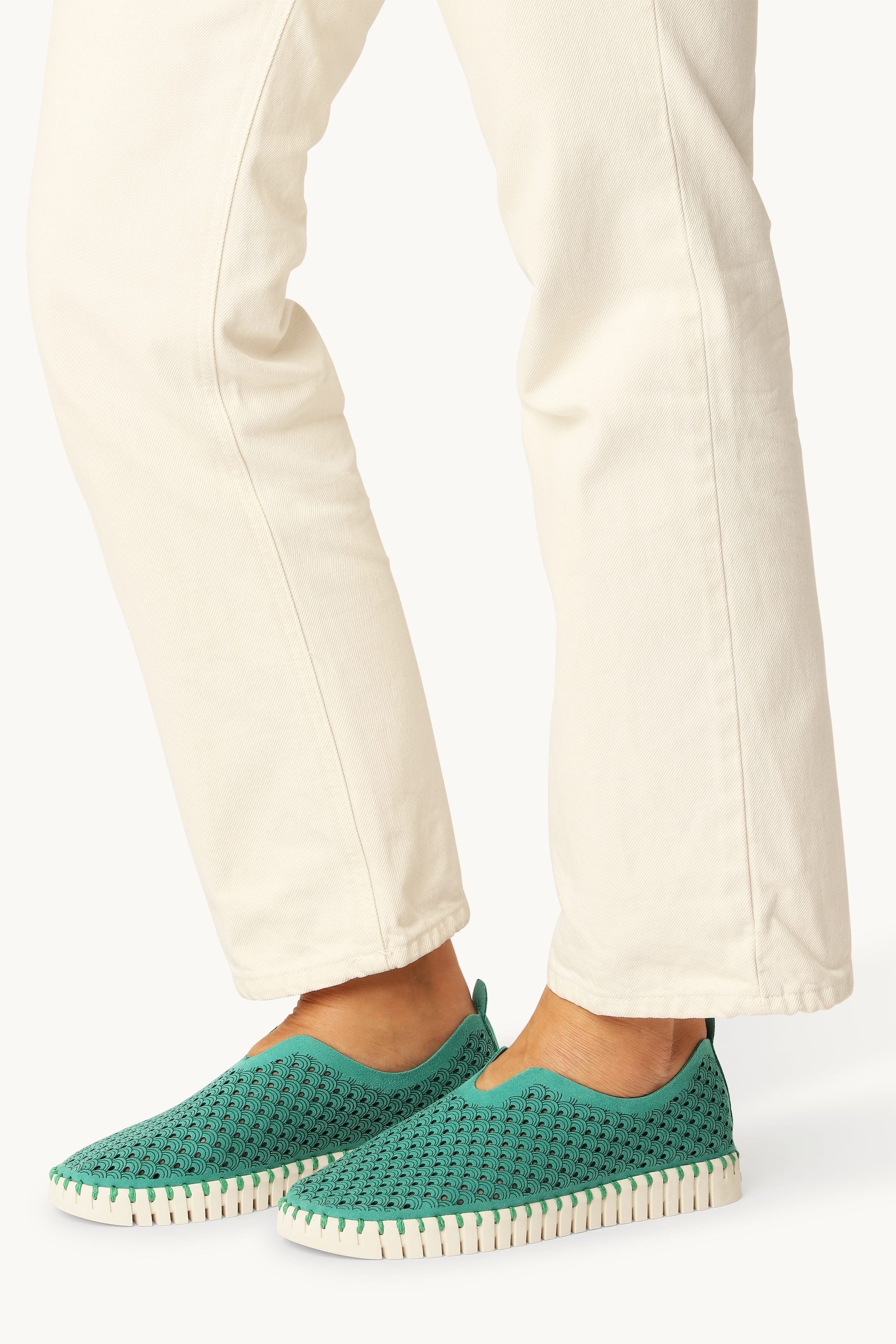 Tulip Sko - Spruce Pearled Ivory