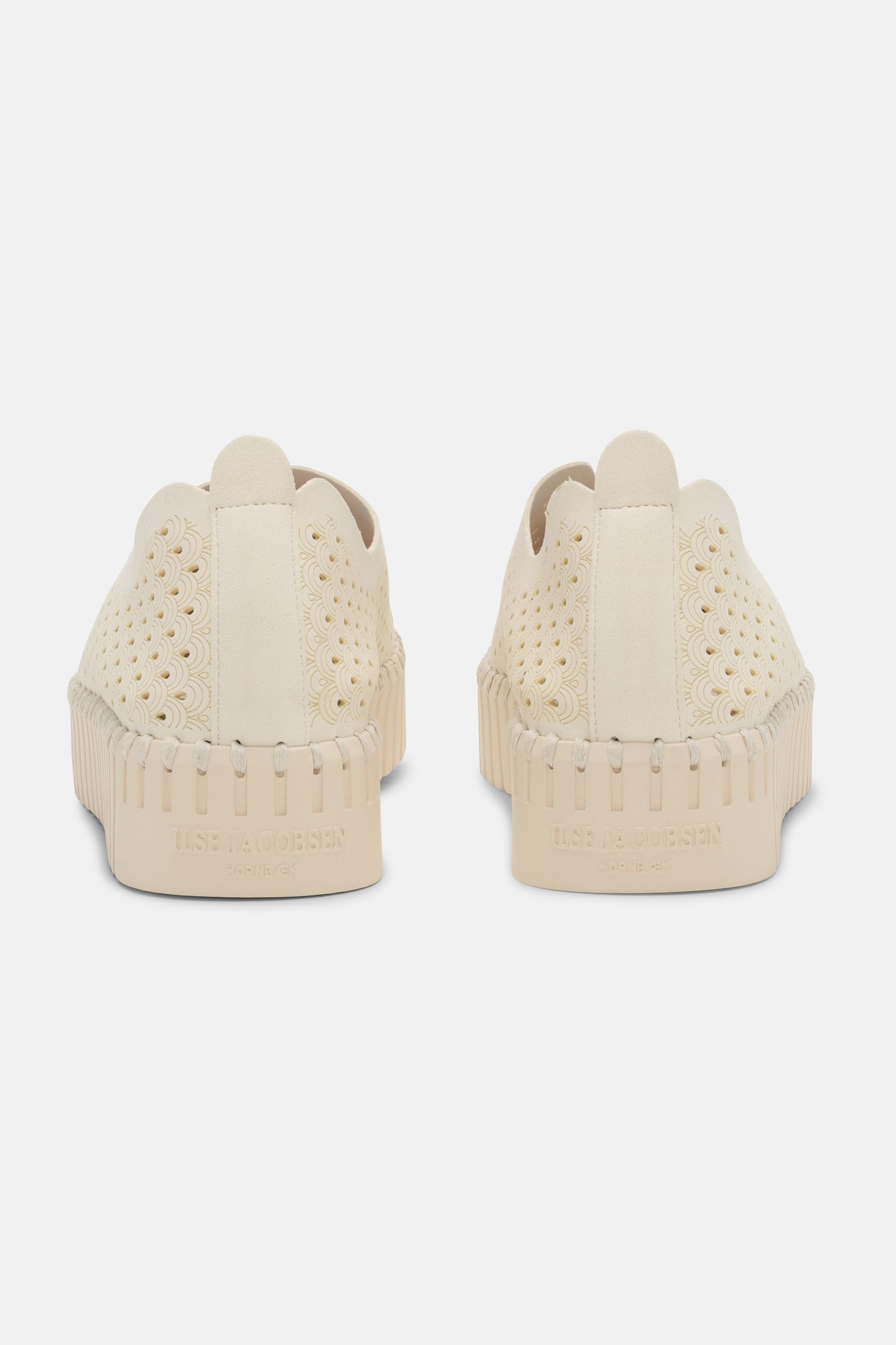 Platform Tulip Sko - Milk Creme