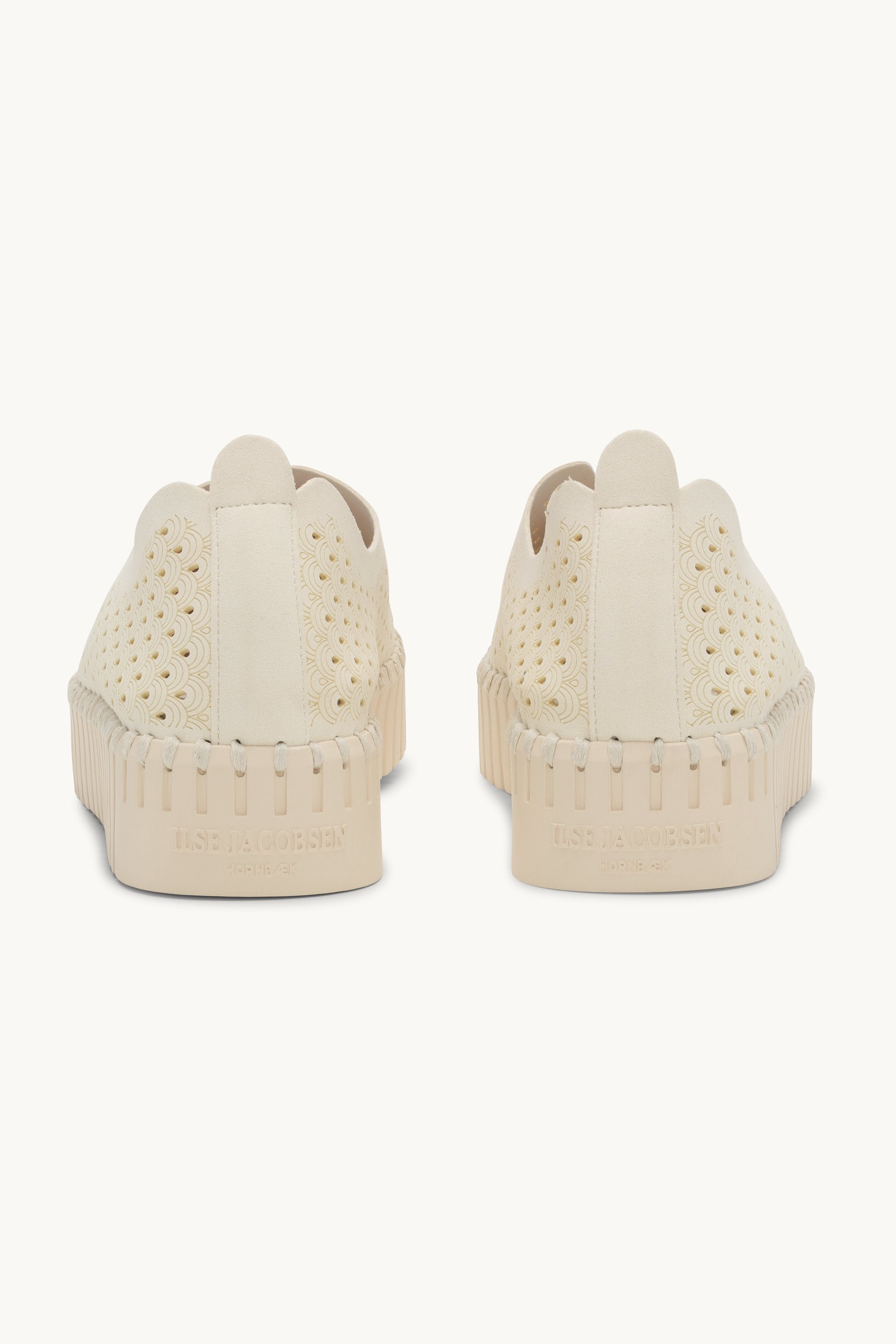 Platform Tulip Sko - Milk Creme