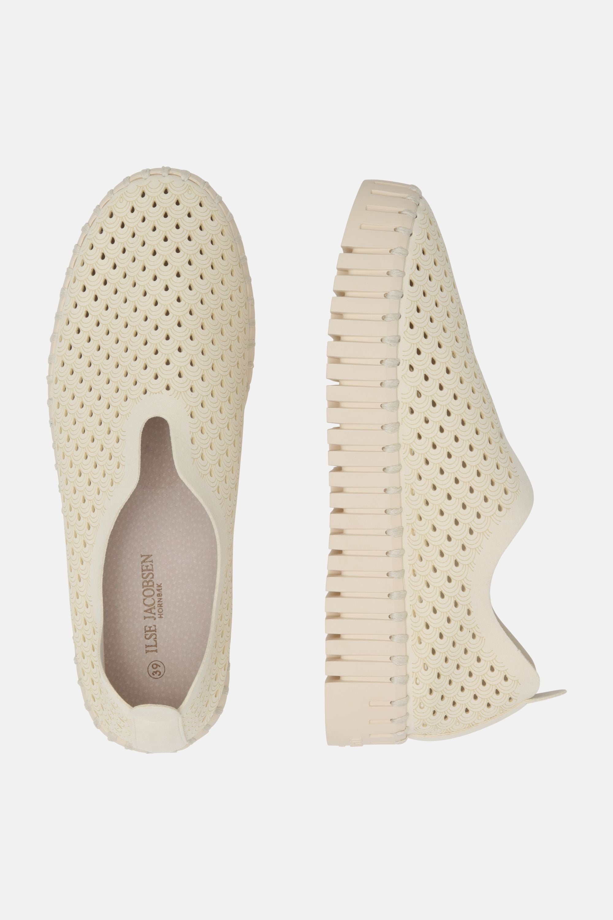 Platform Tulip Sko - Milk Creme