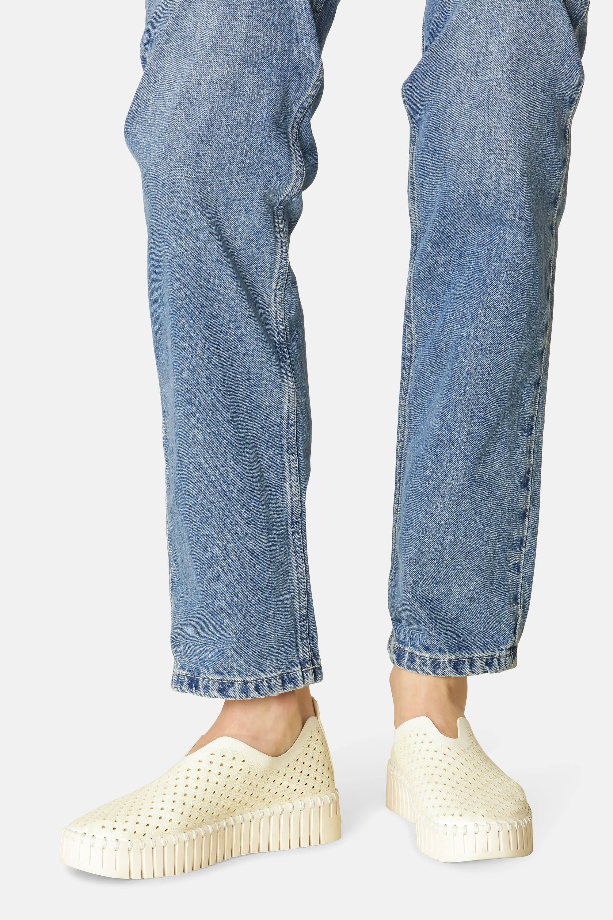 Platform Tulip Sko - Milk Creme