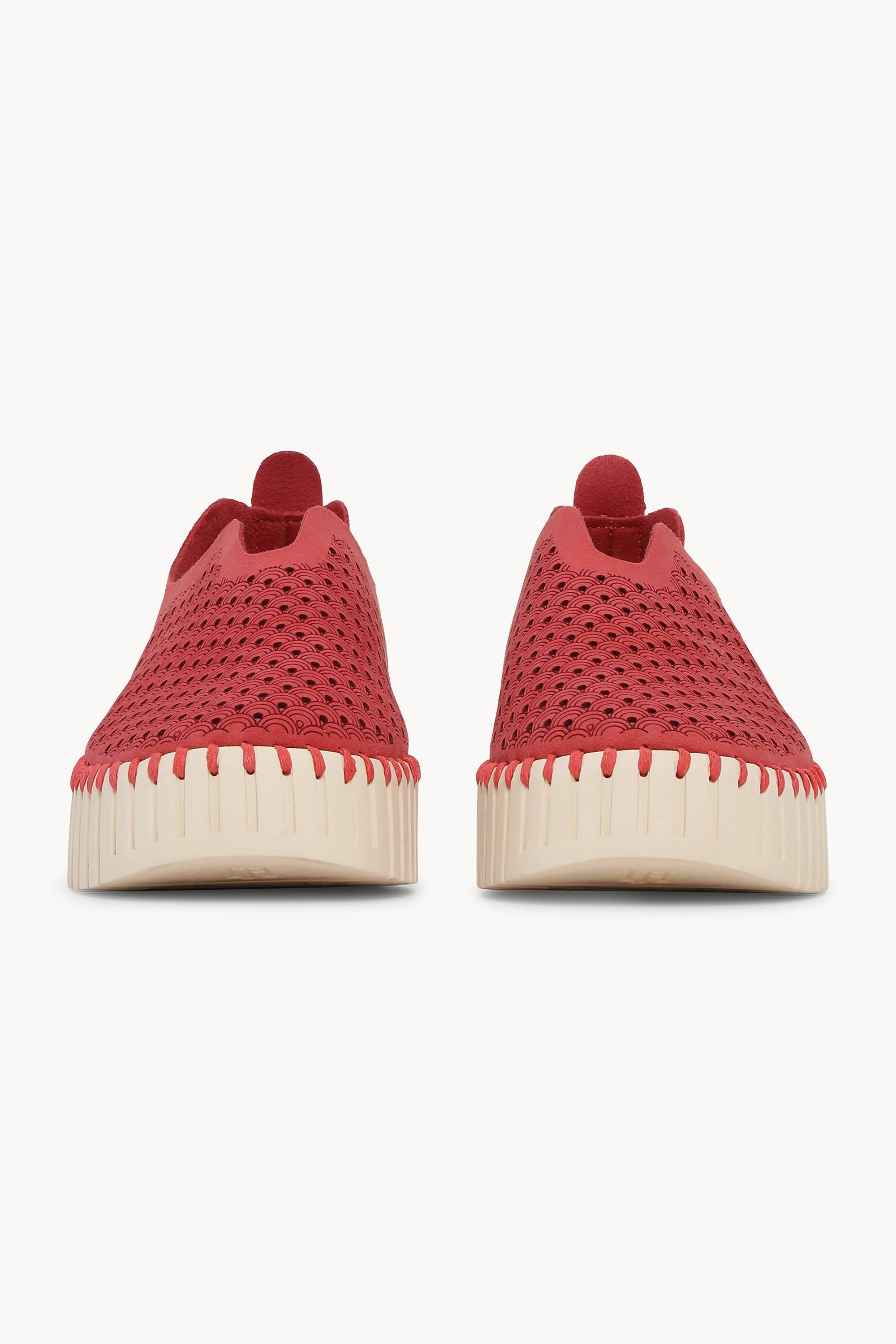 Platform Tulip Sko - Baked Apple Pearled Ivory