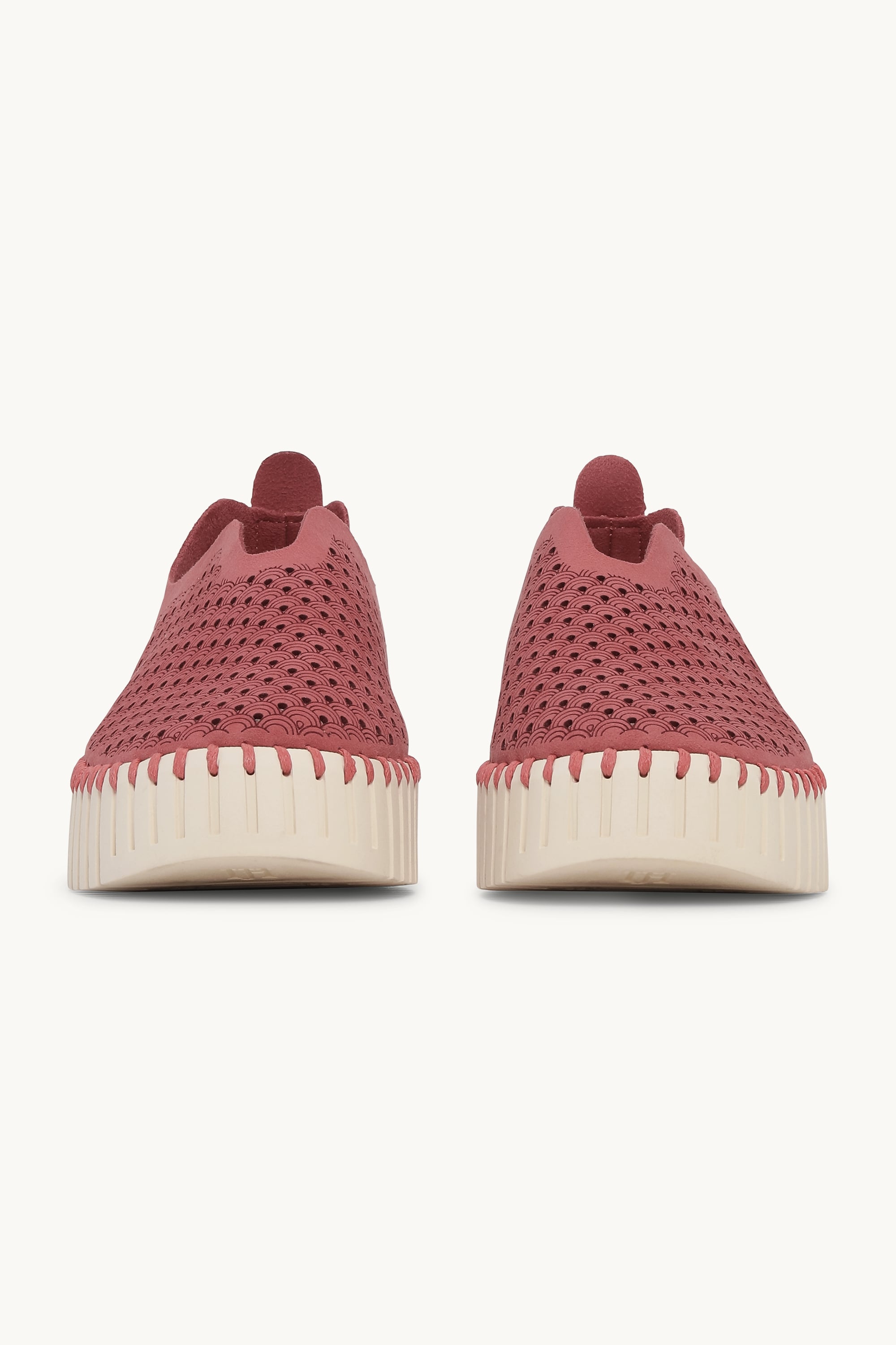 Platform Tulip Sko - Rouge Pearled Ivory