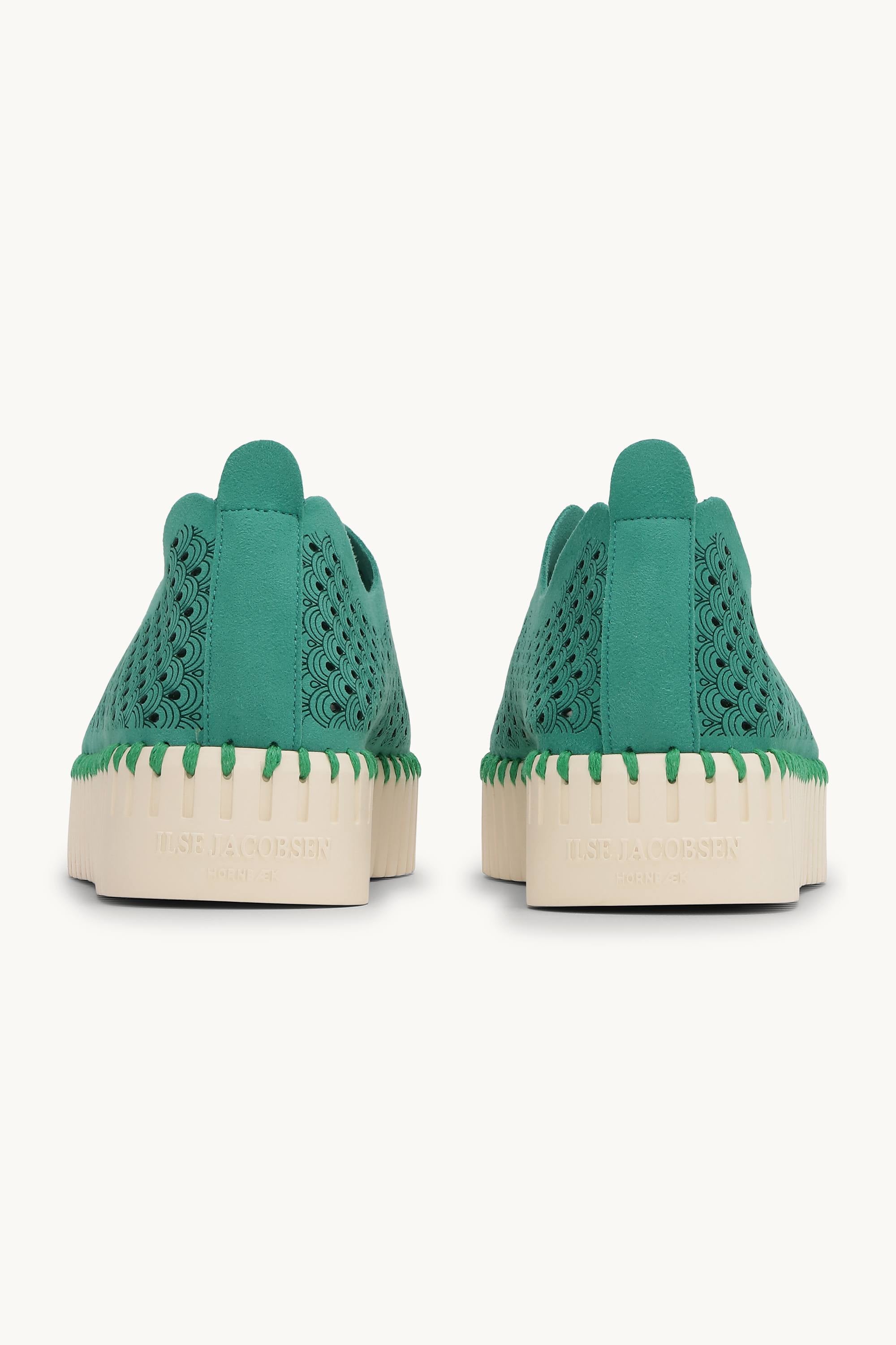 Platform Tulip Sko - Spruce Pearled Ivory