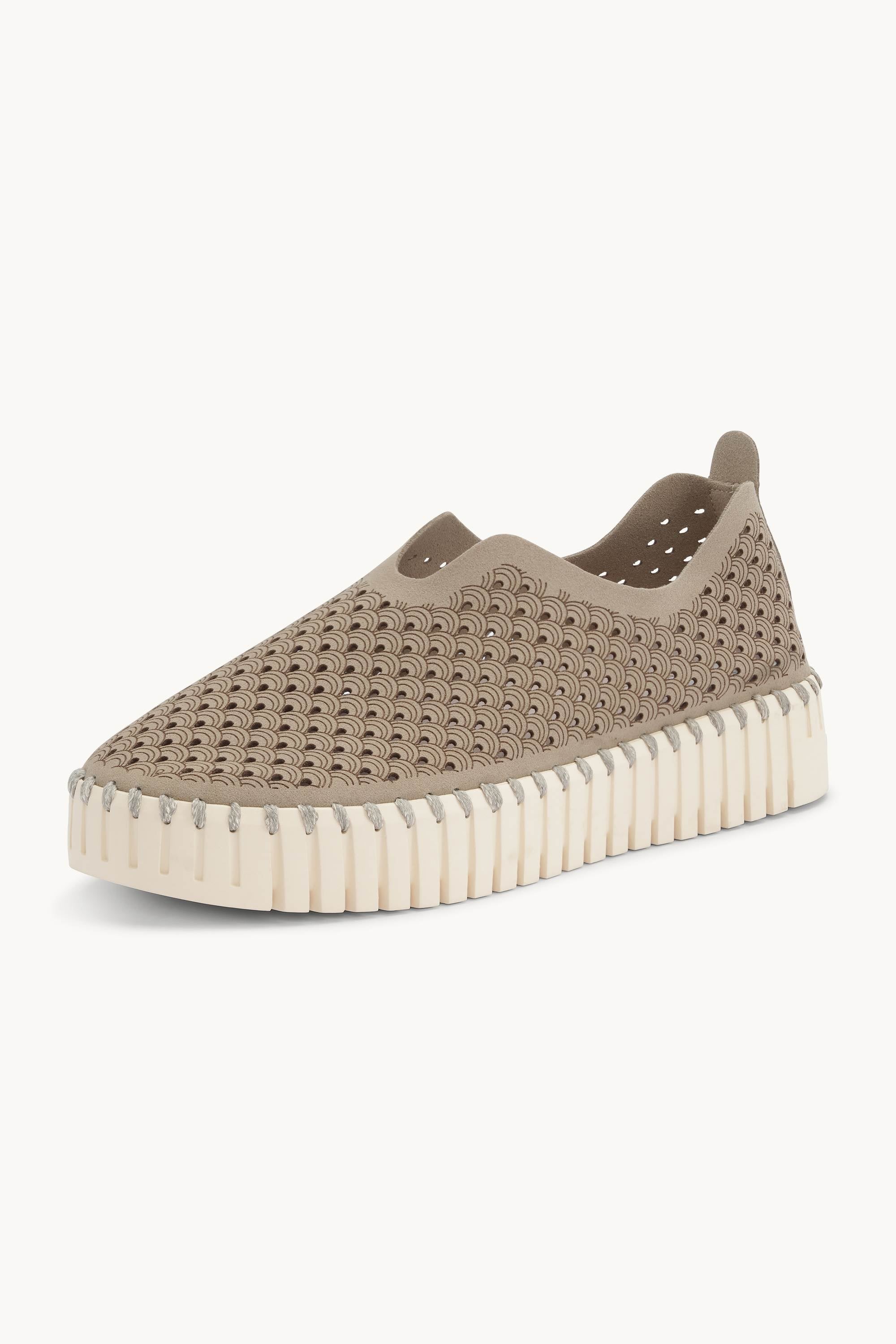 Platform Tulip Sko - Coriander Pearled Ivory