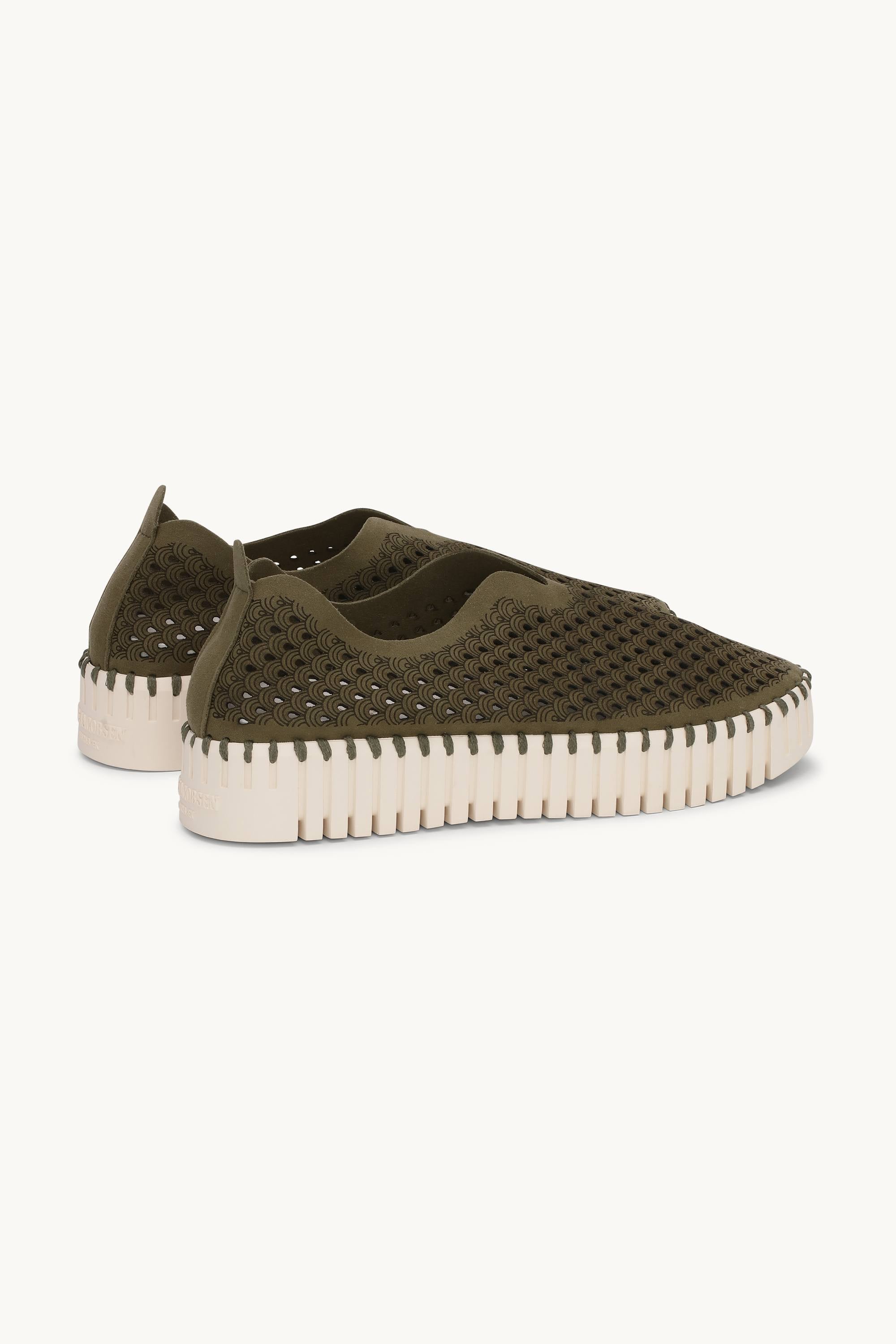 Platform Tulip Sko - Deep Olive