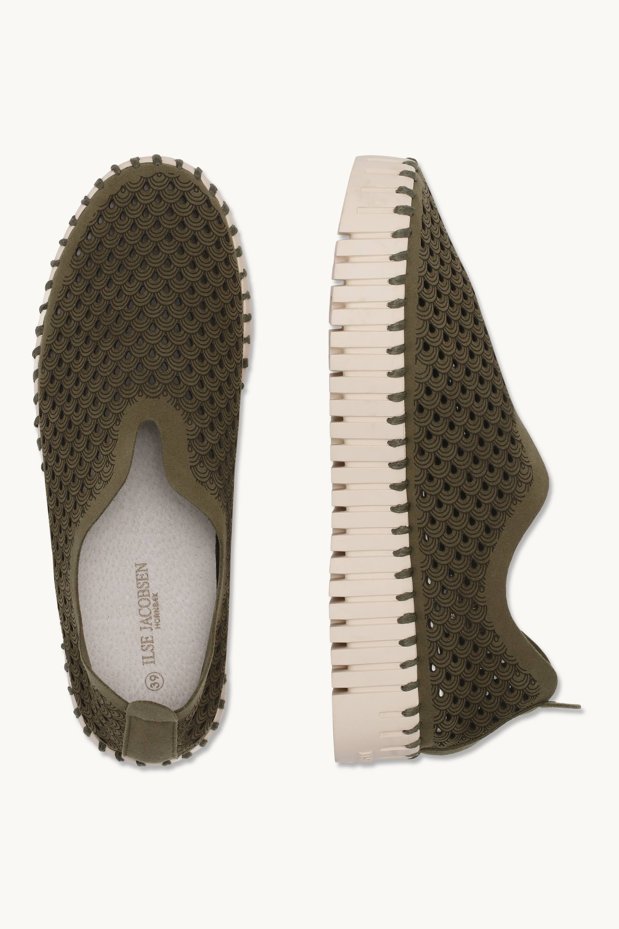 Platform Tulip Sko - Deep Olive