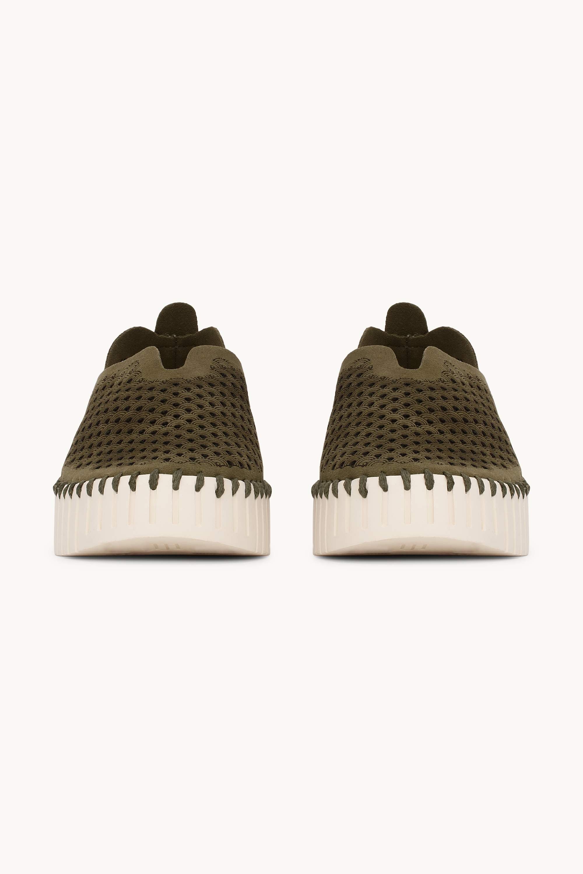 Platform Tulip Sko - Deep Olive