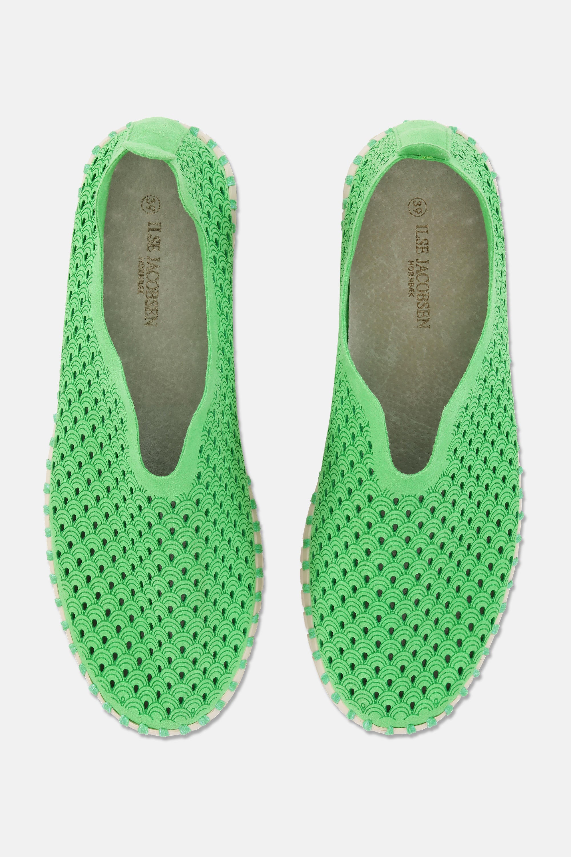 Platform Tulip Sko - Bright Green
