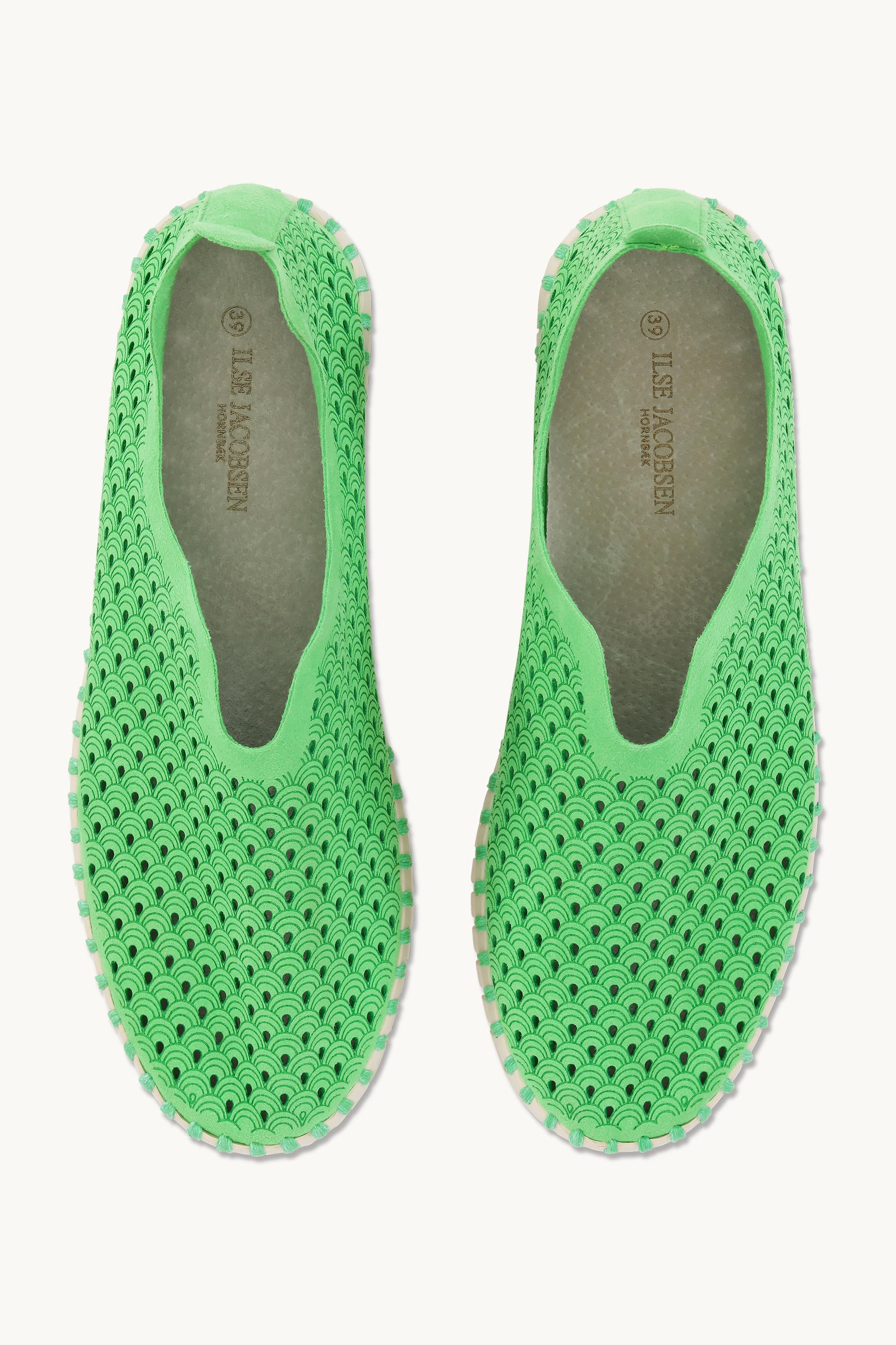 Platform Tulip Sko - Bright Green