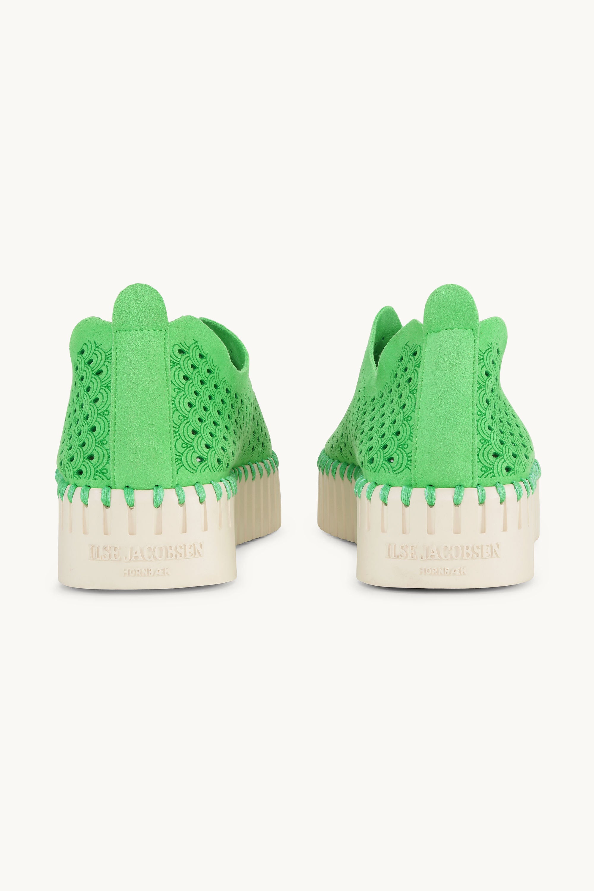 Platform Tulip Sko - Bright Green